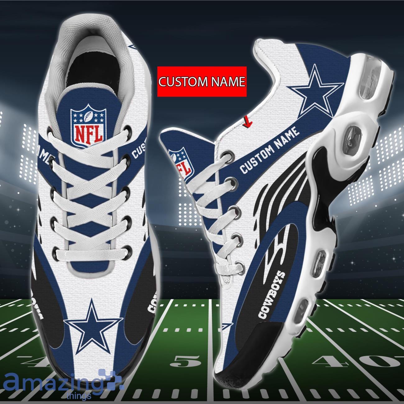 Dallas Cowboys Custom Name Air Cushion Sports Shoes