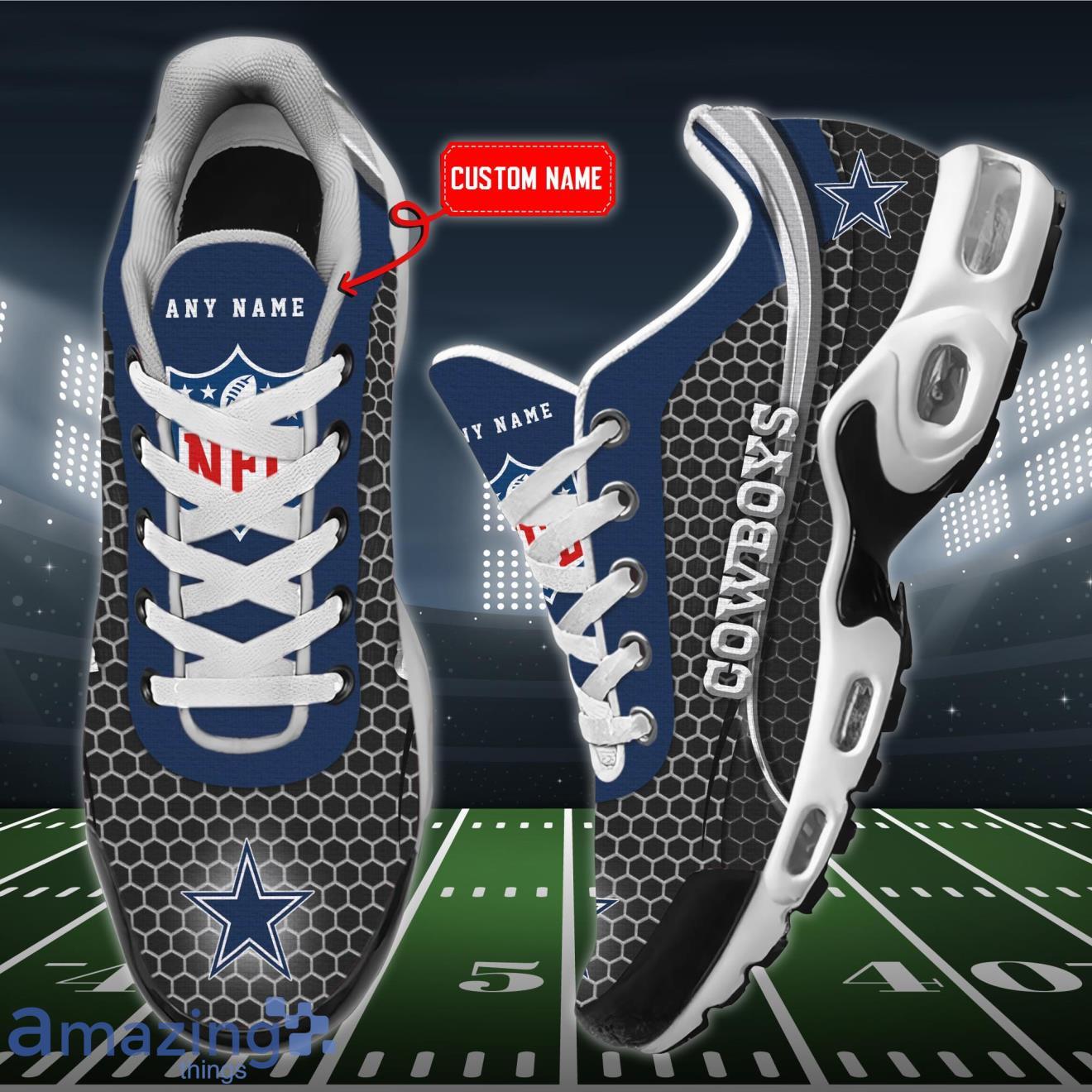 NFL Dallas Cowboys Teams Football Black Reze Shoes For Men And Women