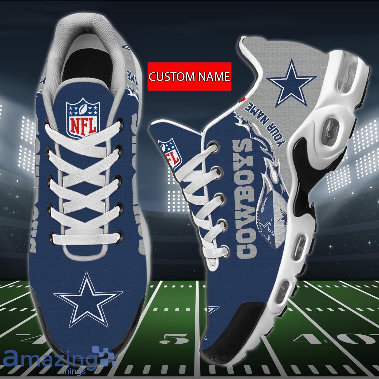 Tennessee Titans NFL Air Cushion Sports Shoes Custom Name For Men Women