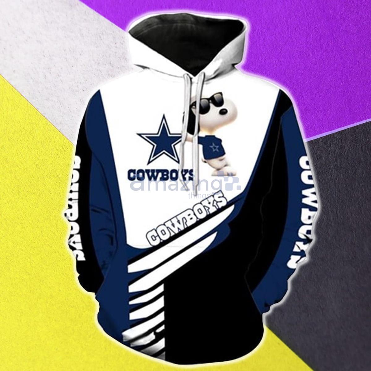 dallas cowboys 3d printed hooded pocket pullover hoodie