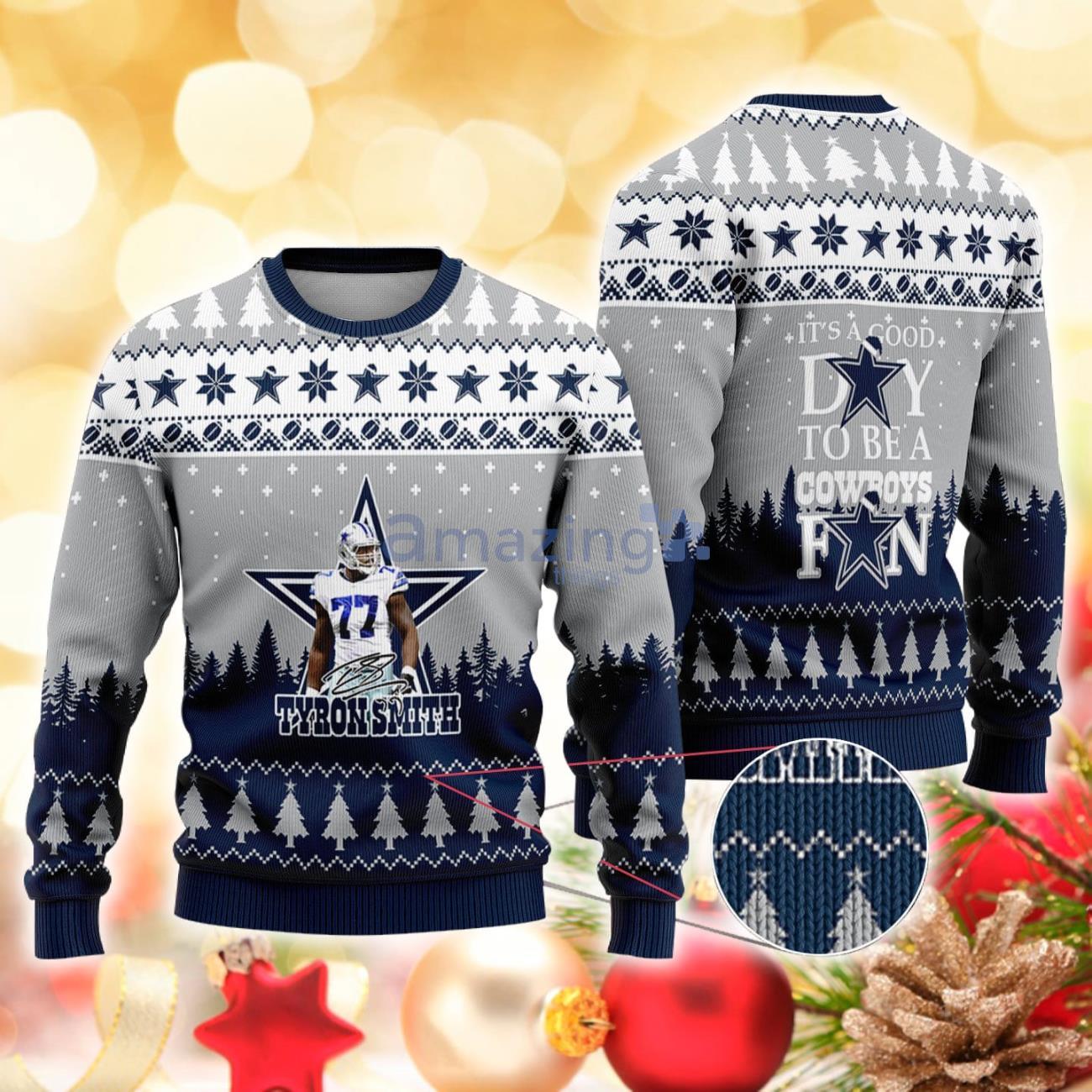 Dallas Cowboys - Tyron Smith #77 Super Bowl LVII 2023 Christmas Sweater