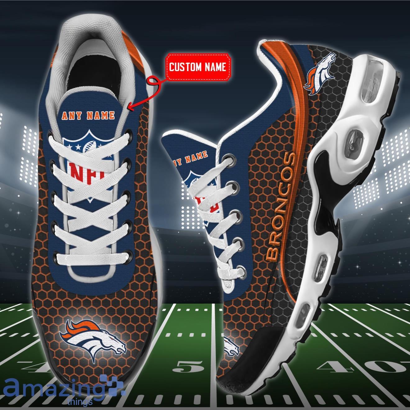 Denver Broncos NFL Premium Air Cushion Sports Shoes Custom Name