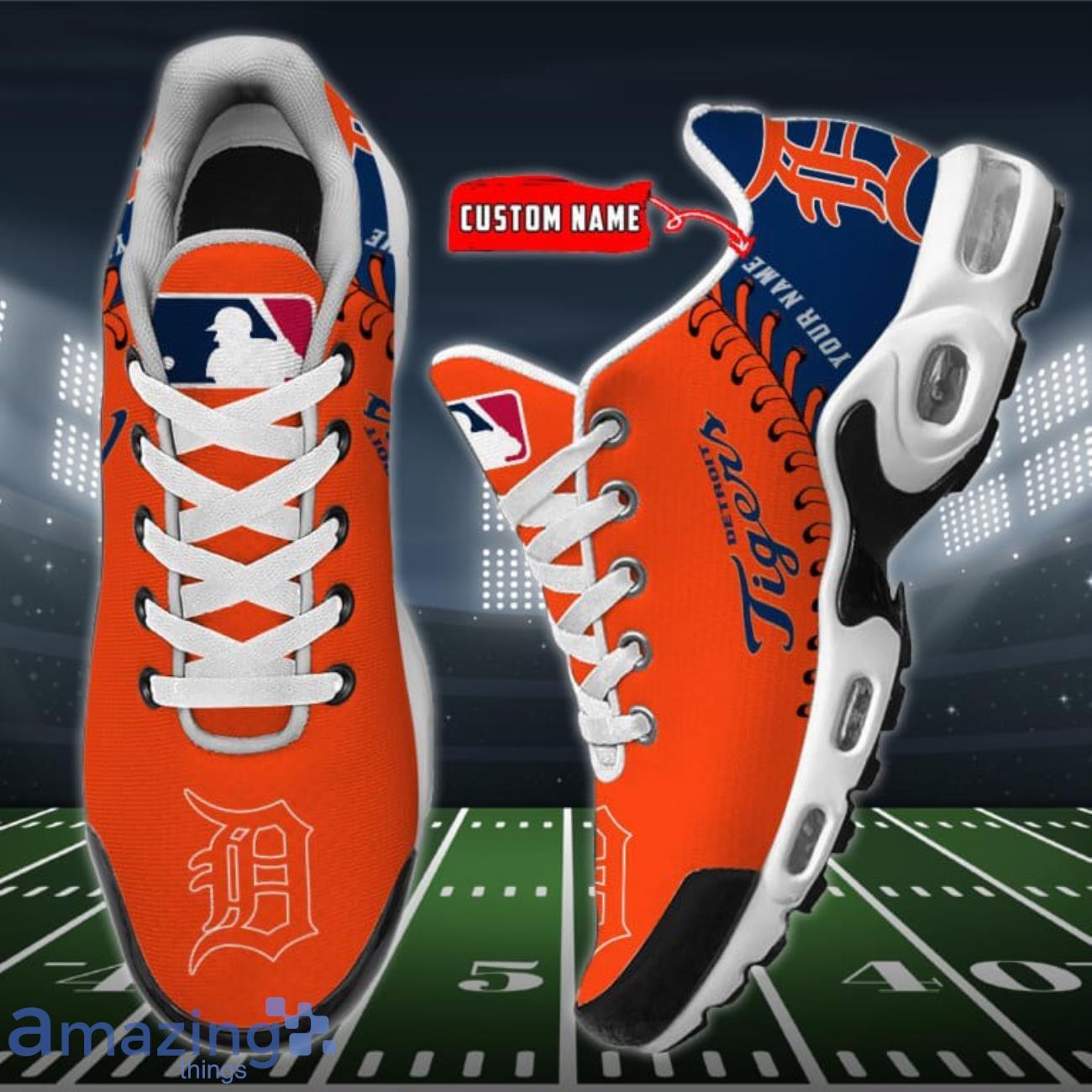 Detroit Tigers MLB Premium Air Cushion Sports Shoes Custom Name Cool For Fans image Detroit Tigers MLB Premium Air Cushion Sports Shoes Custom Name Cool For Fans Product Photo 2
