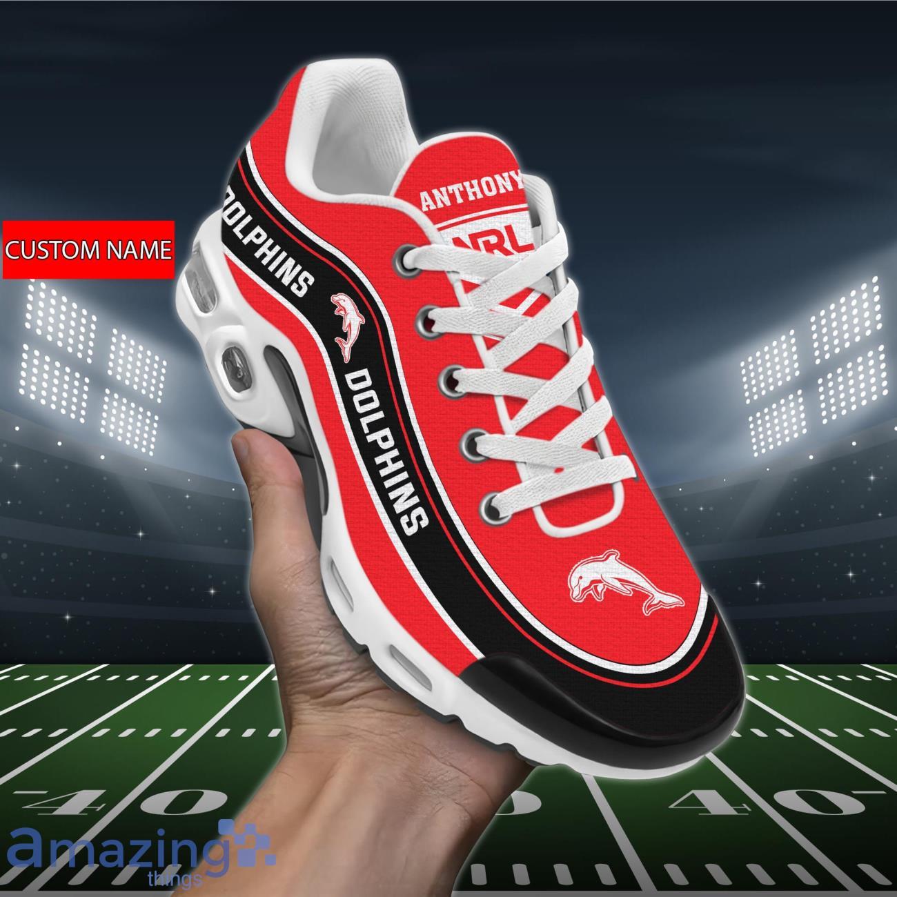 Dolphins Air Cushion Sports Shoes Custom Name For Fans Product Photo 1