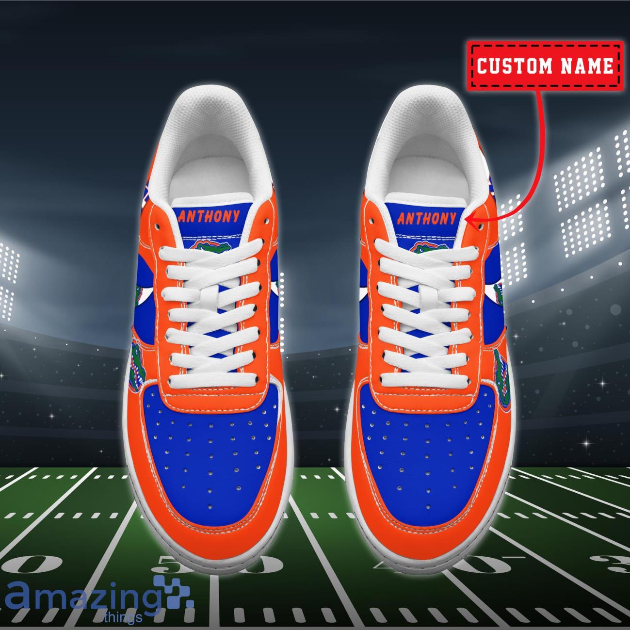 Florida Gators NCAA Air Force Shoes Custom Name image Florida Gators NCAA Air Force Shoes Custom Name Product Photo 2
