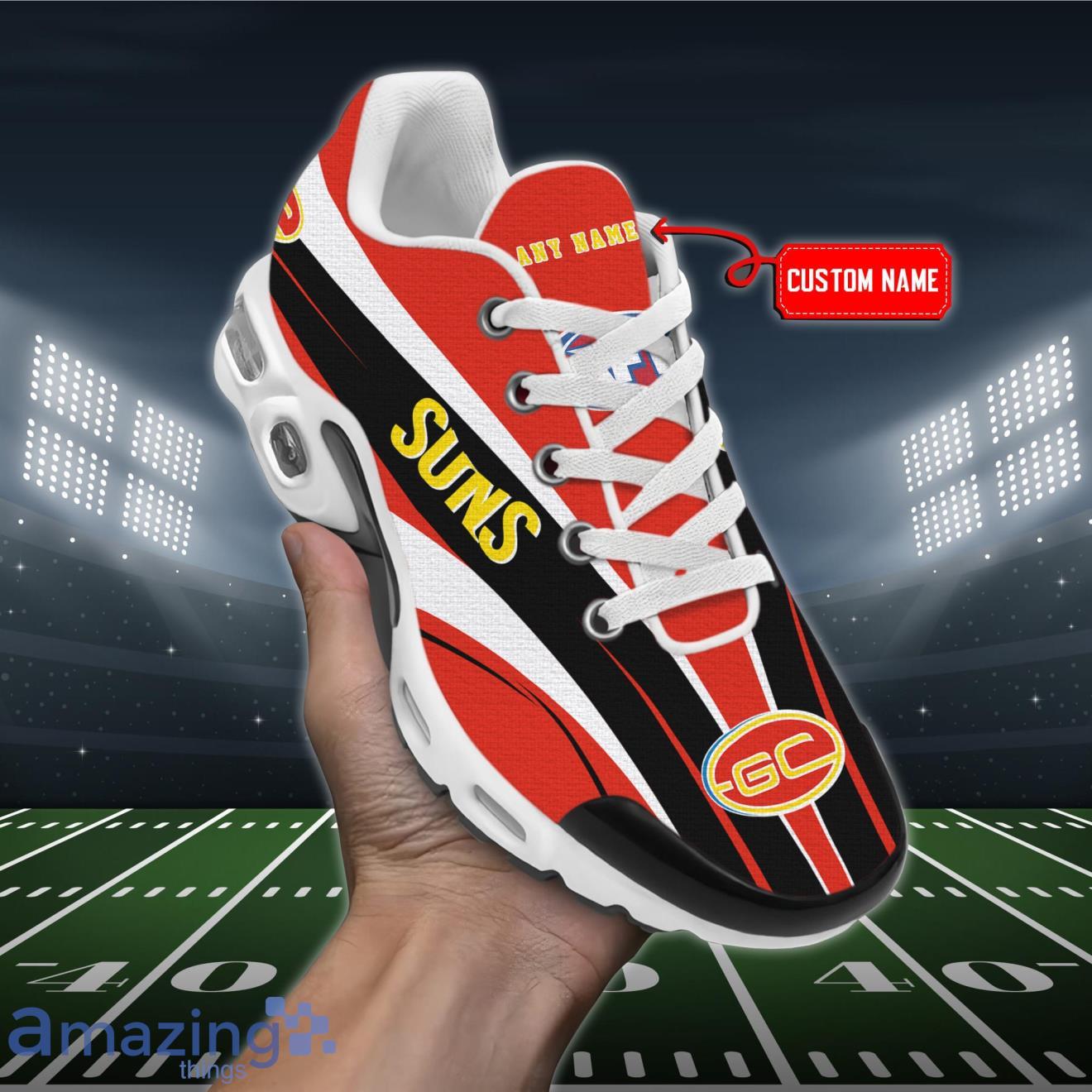 Gold Coast Suns Premium Air Cushion Sport Shoes Custom Name Product Photo 1