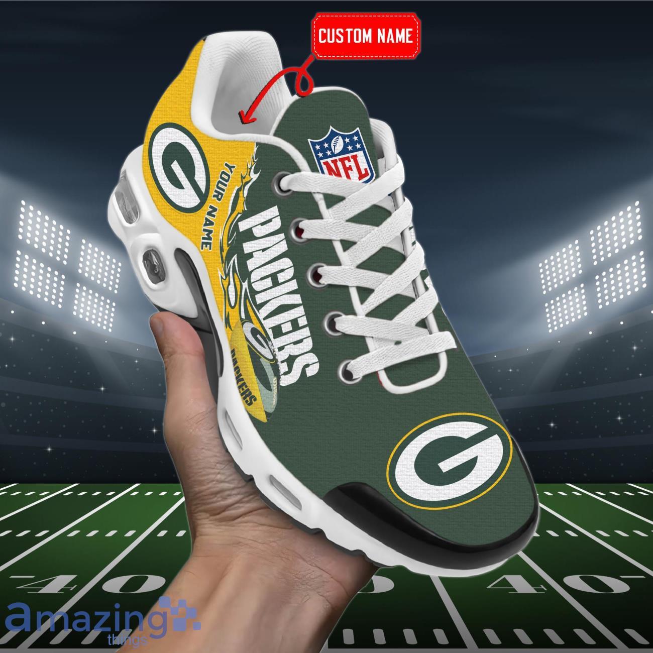 Green Bay Packers Custom Name Air Cushion Sports Shoes