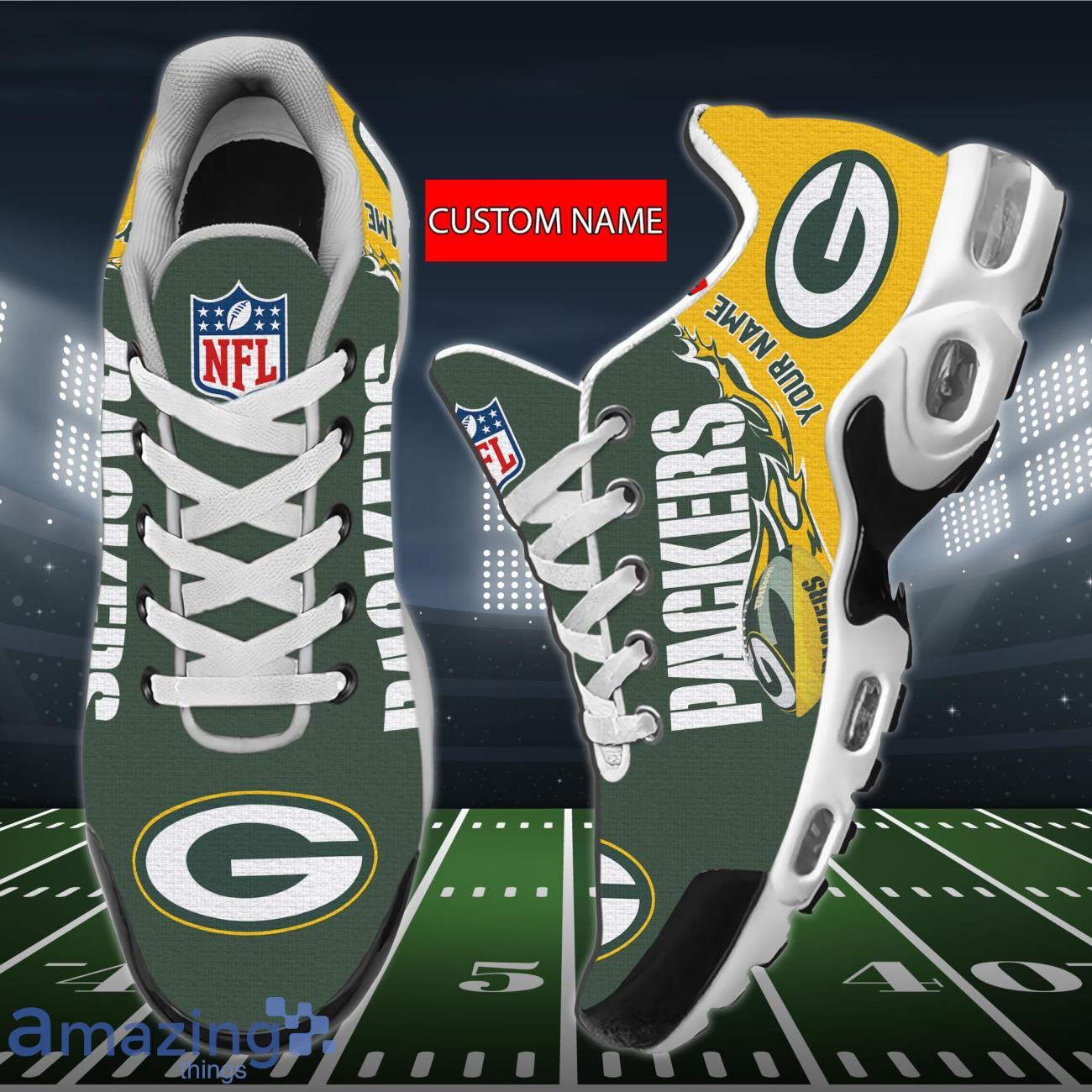 NFL Green Bay Packers Air Cushion Sports Shoes Custom Name