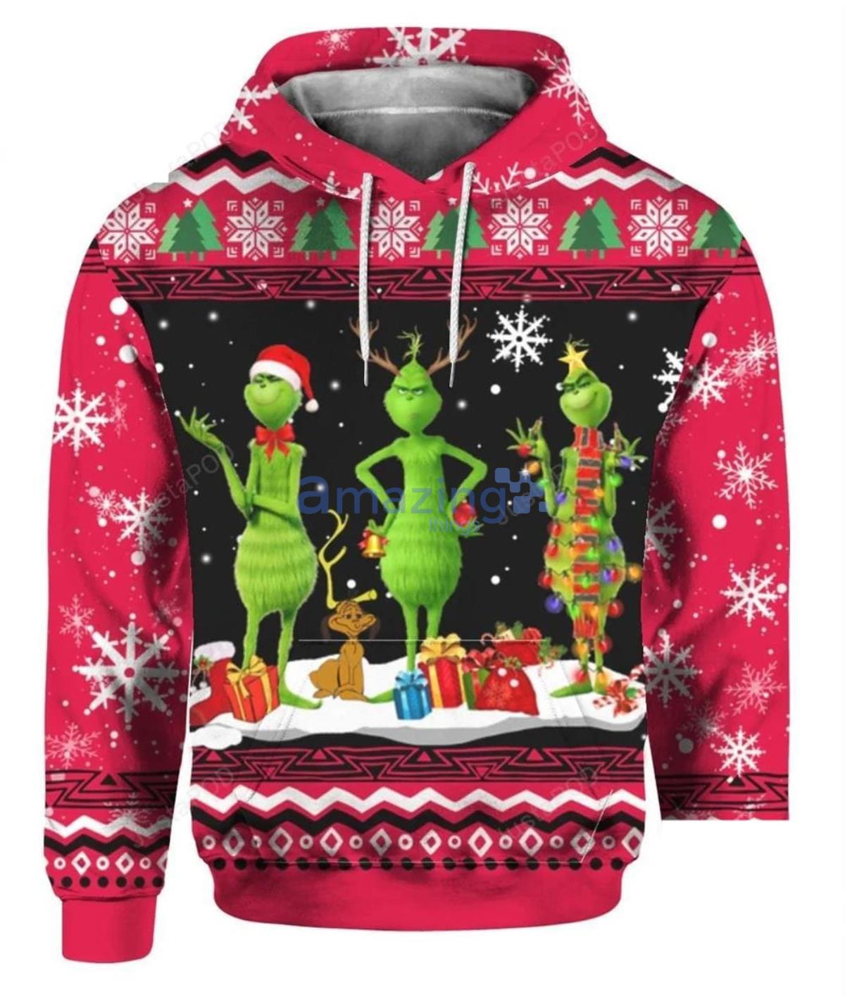 grinch fleece pullover