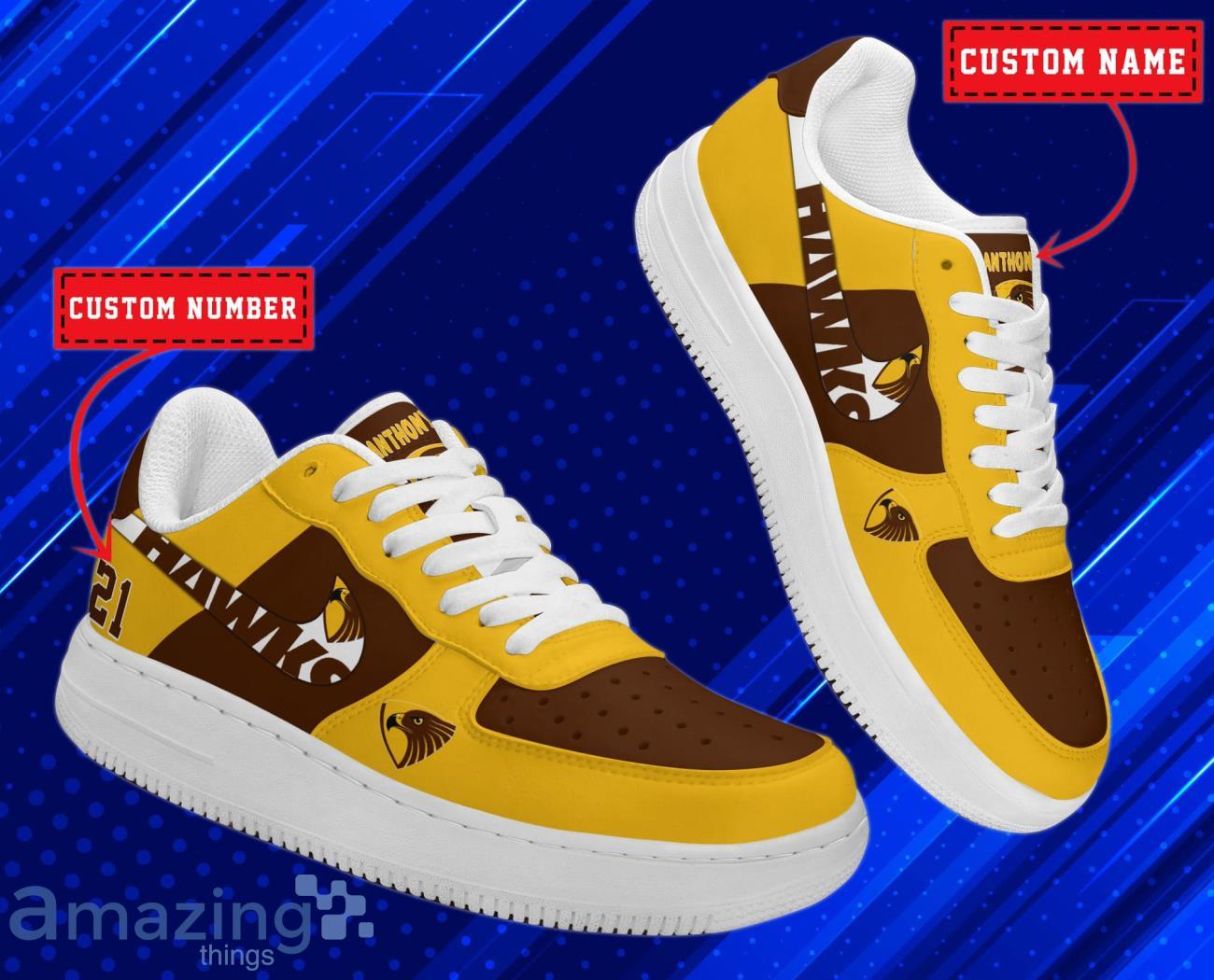 Hawthorn Hawks AFL Personalized Air Force Shoes For Men Women image Hawthorn Hawks AFL Personalized Air Force Shoes For Men Women Product Photo 2