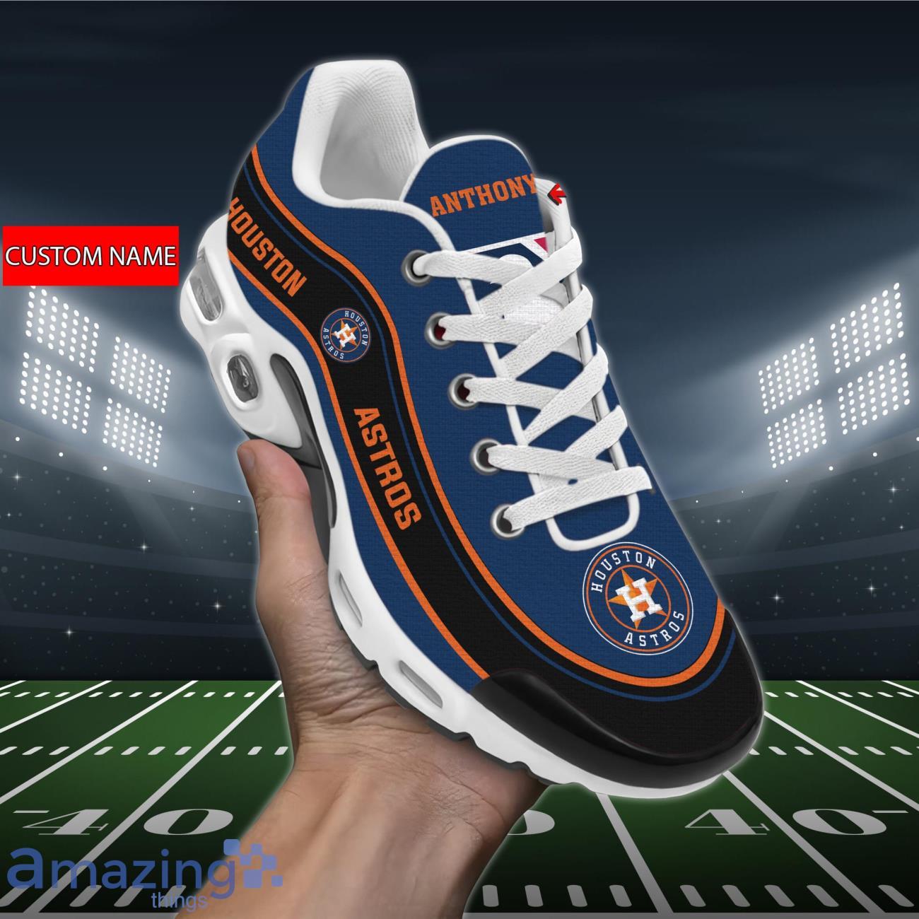 Houston Astros MLB Air Cushion Sports Shoes Custom Name For Fans Product Photo 1