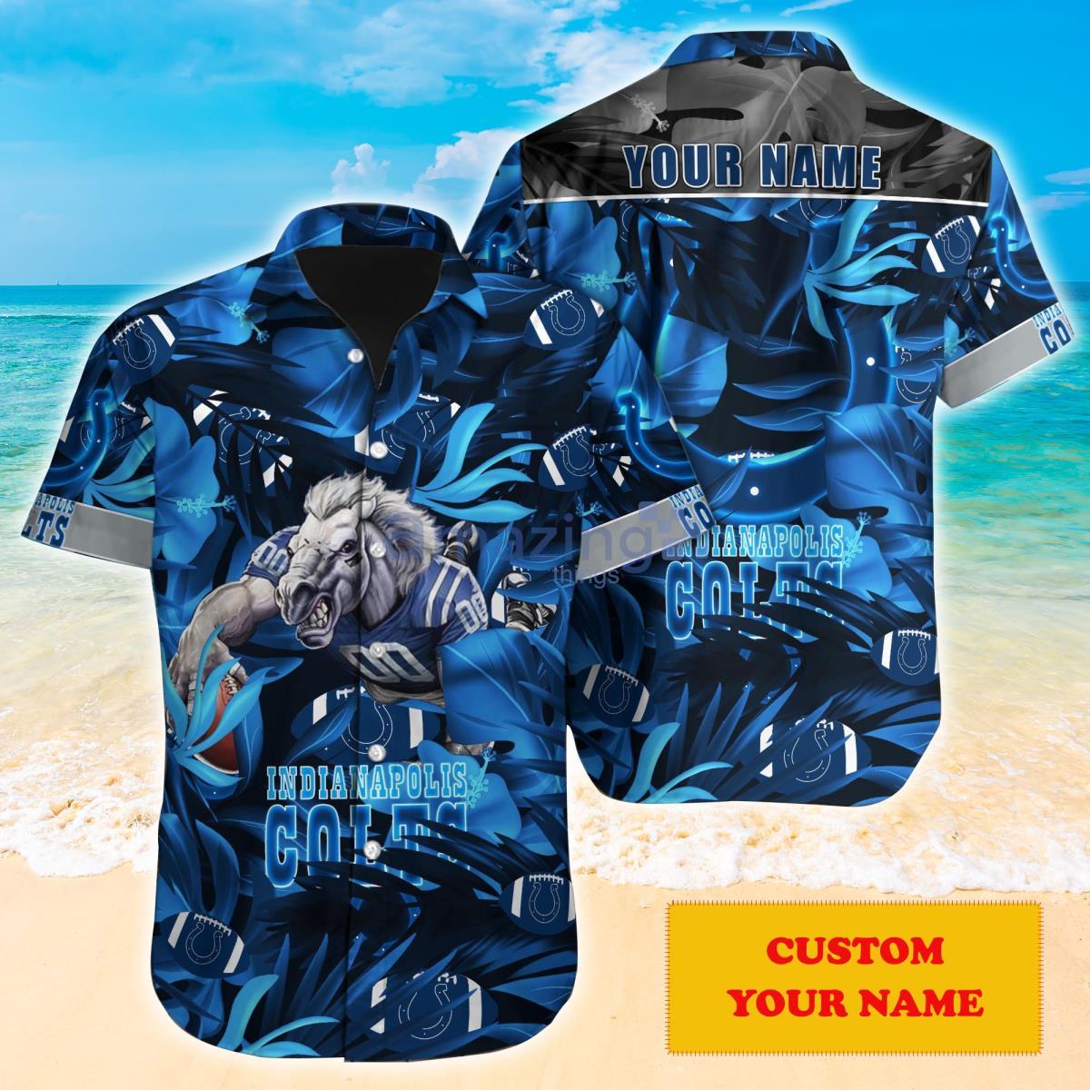 Indianapolis Colts NFL Personalized Hawaiian Shirt Gift  For Fans Product Photo 1