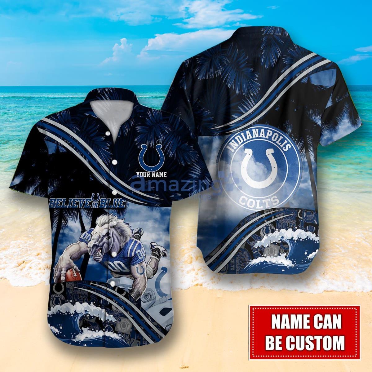 Indianapolis Colts NFL Personalized Hawaiian Shirt Great Gift For Fans Product Photo 1
