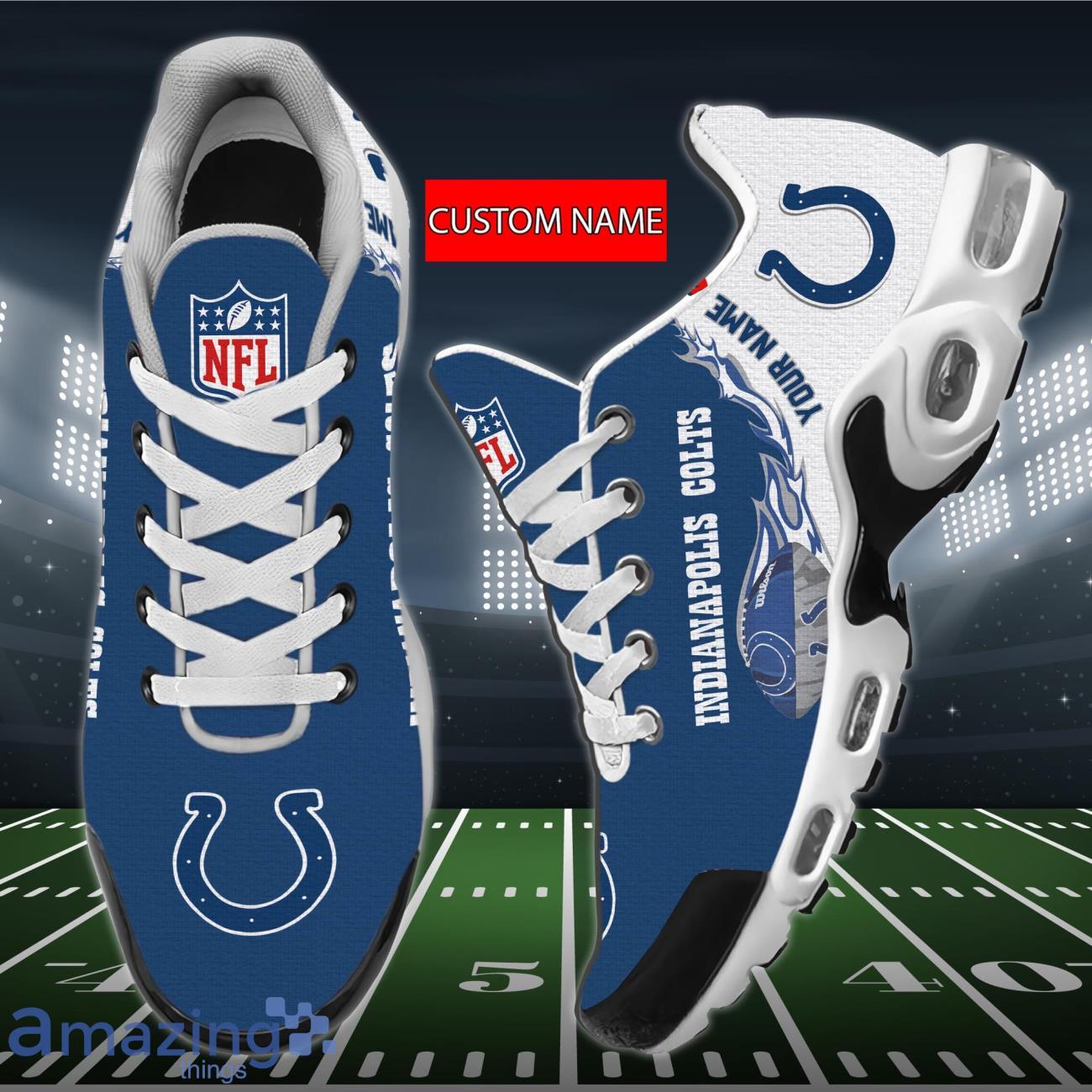 Indianapolis Colts NFL Air Cushion Sports Shoes Custom Name For