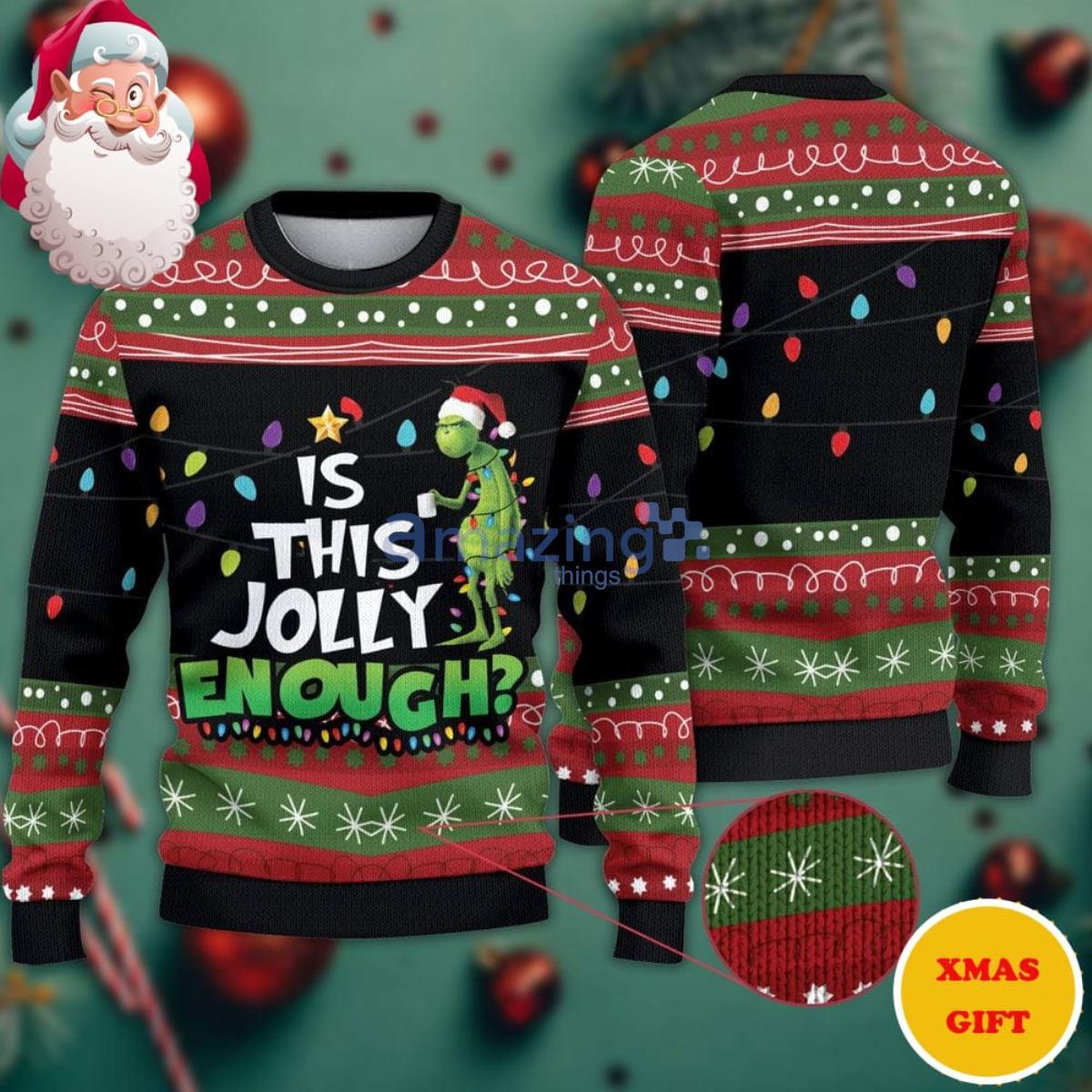 Grinch Dallas Cowboys Christmas AOP Sweater