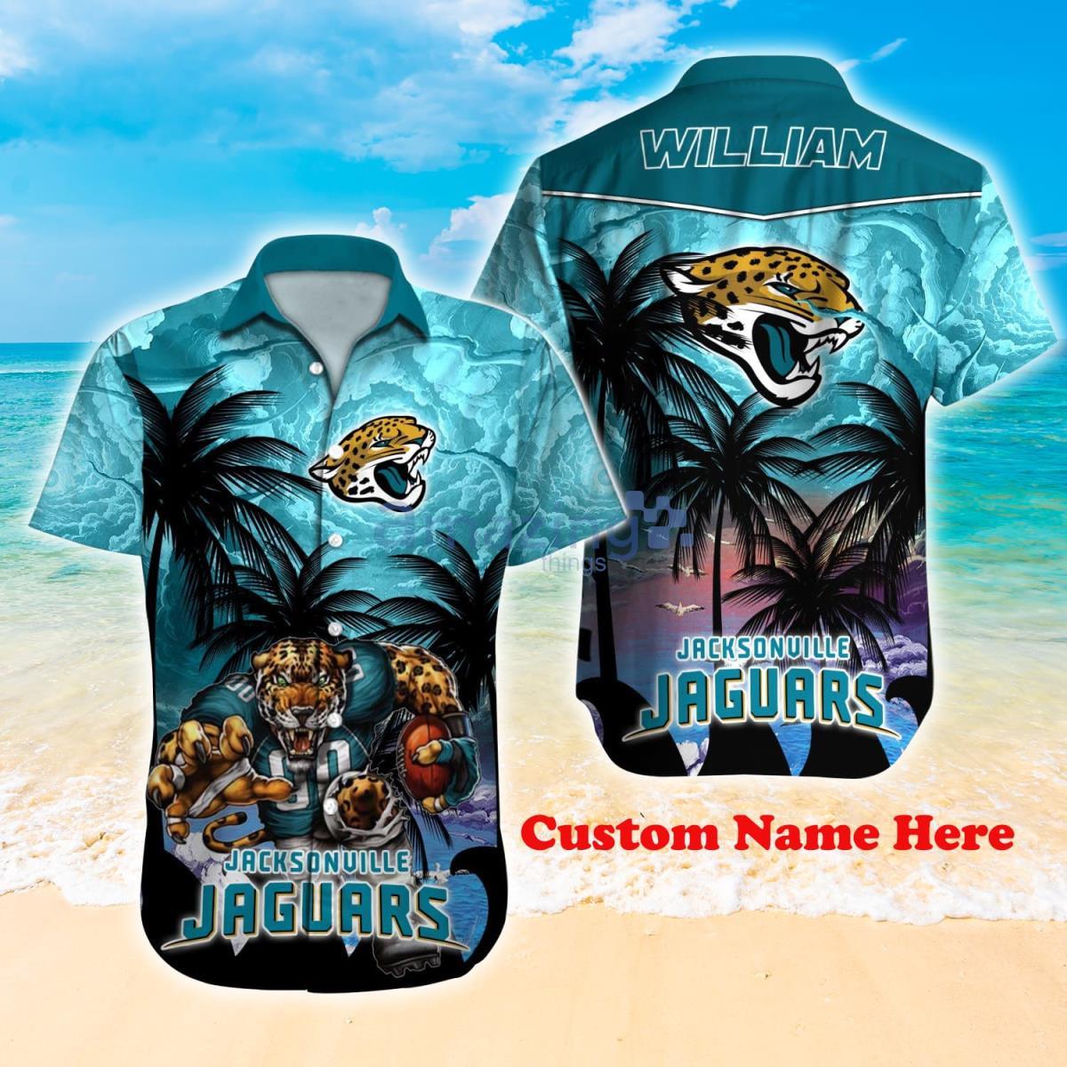 Jacksonville Jaguars NFL Football Custom Name Hawaiian Shirt