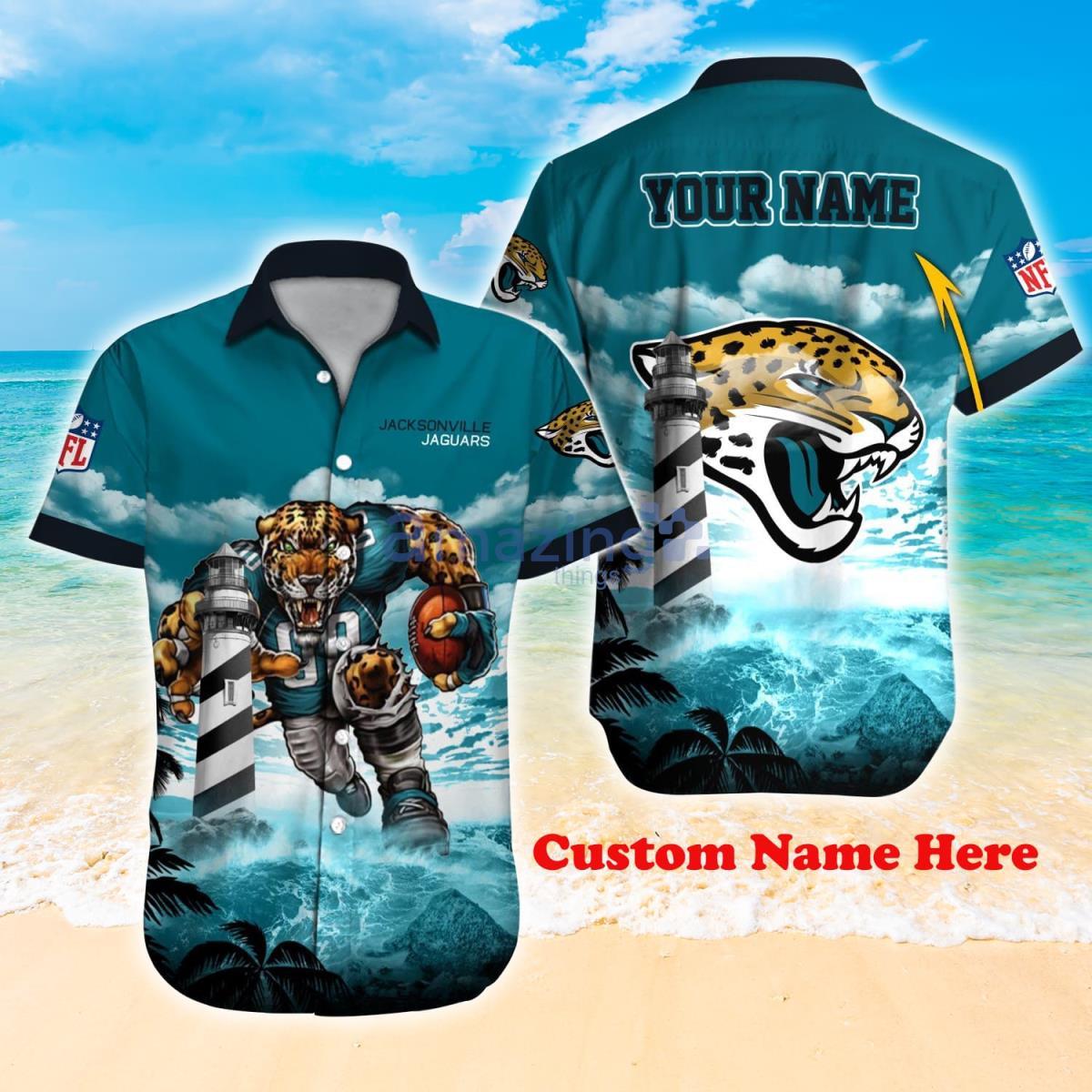 PREMIUM NFL Jacksonville Jaguars Special Hawaiian Design Button Shirt Hoodie