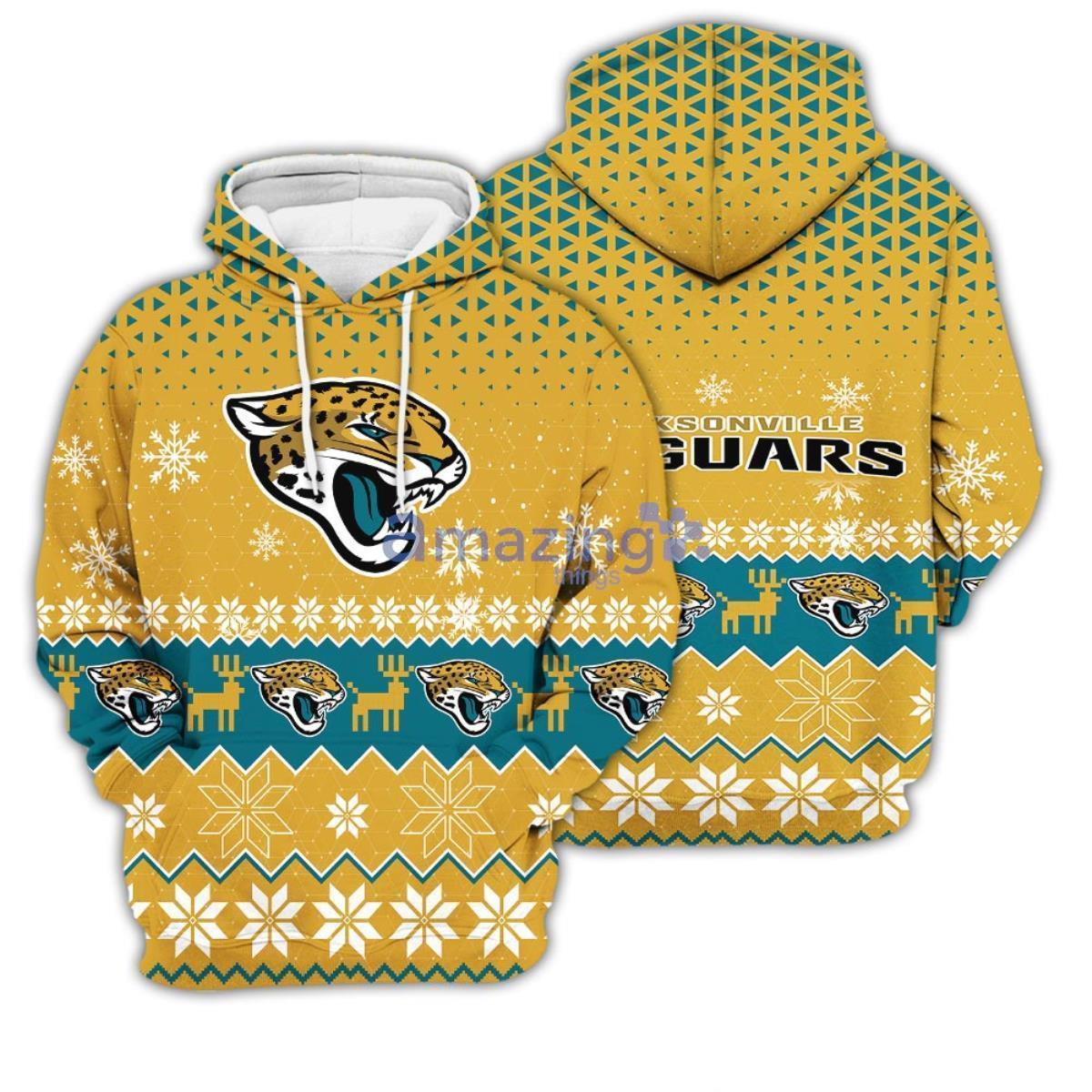 Jacksonville Jaguars Football 3D Hoodie Nfl 3D Logo Sweatshirt