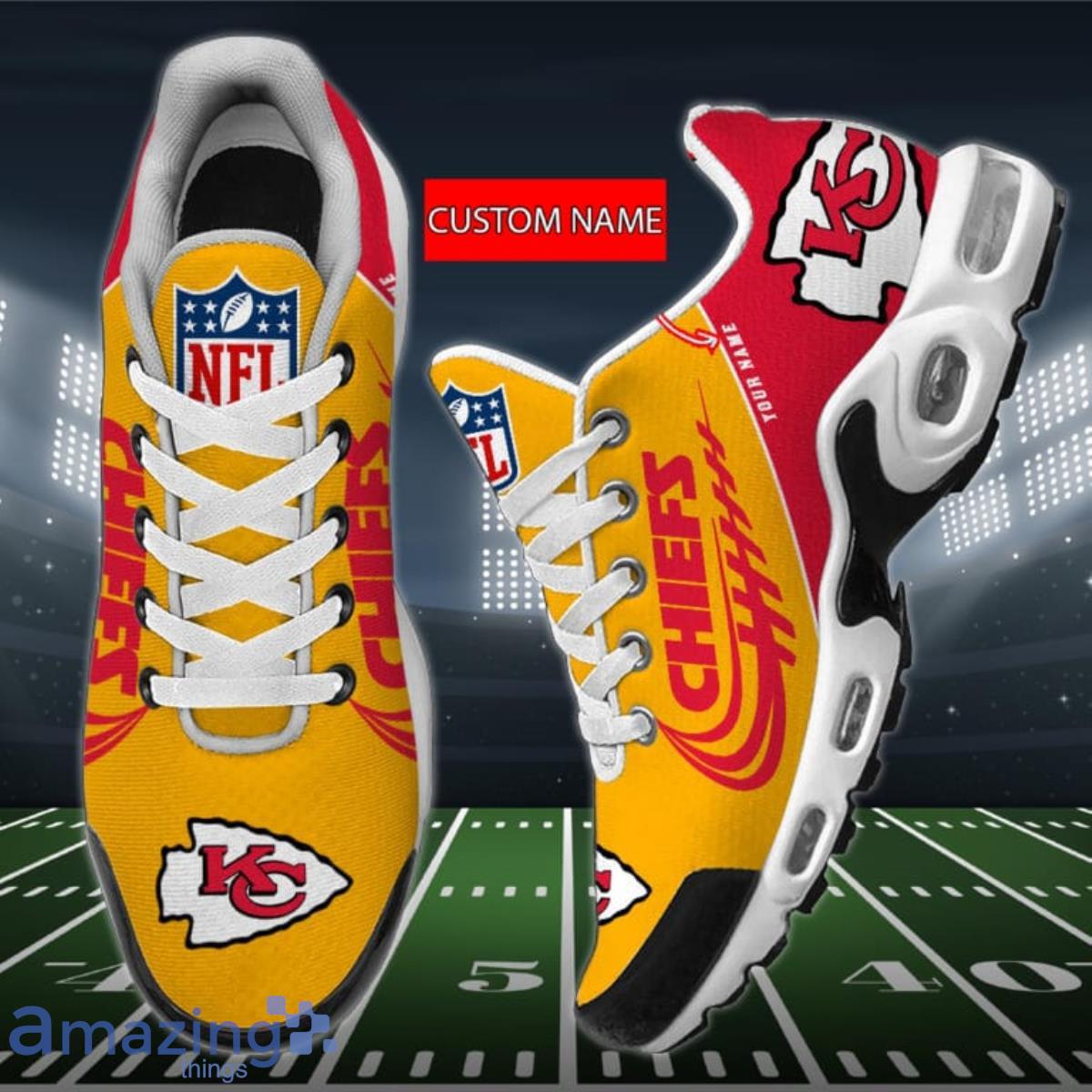 Kansas City Chiefs NFL Premium Air Cushion Sports Shoes Custom Name For Men  Women