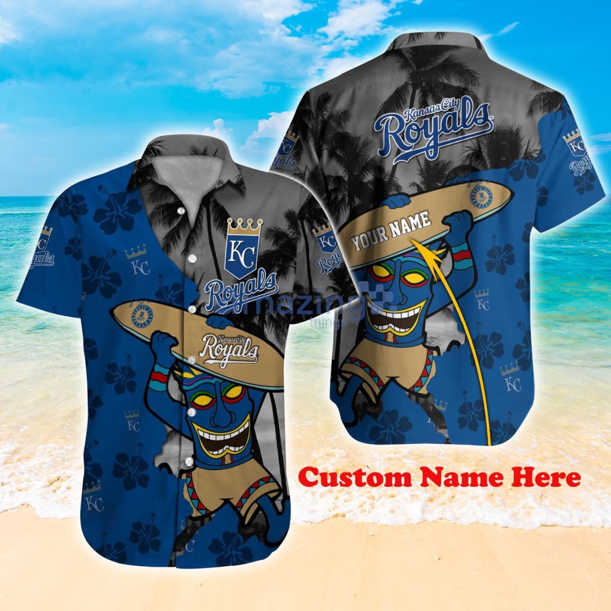 Kansas City Royals MLB Custom Name Hawaiian Shirt Hot Design For Fans