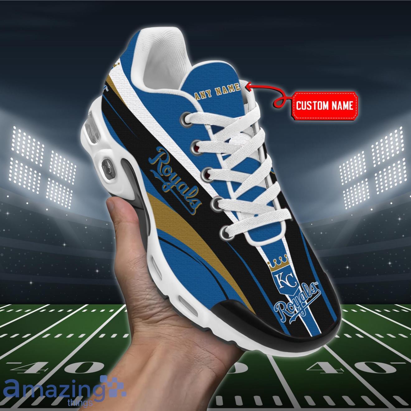 Kansas City Royals MLB Premium Air Cushion Sport Shoes Custom Name Product Photo 1