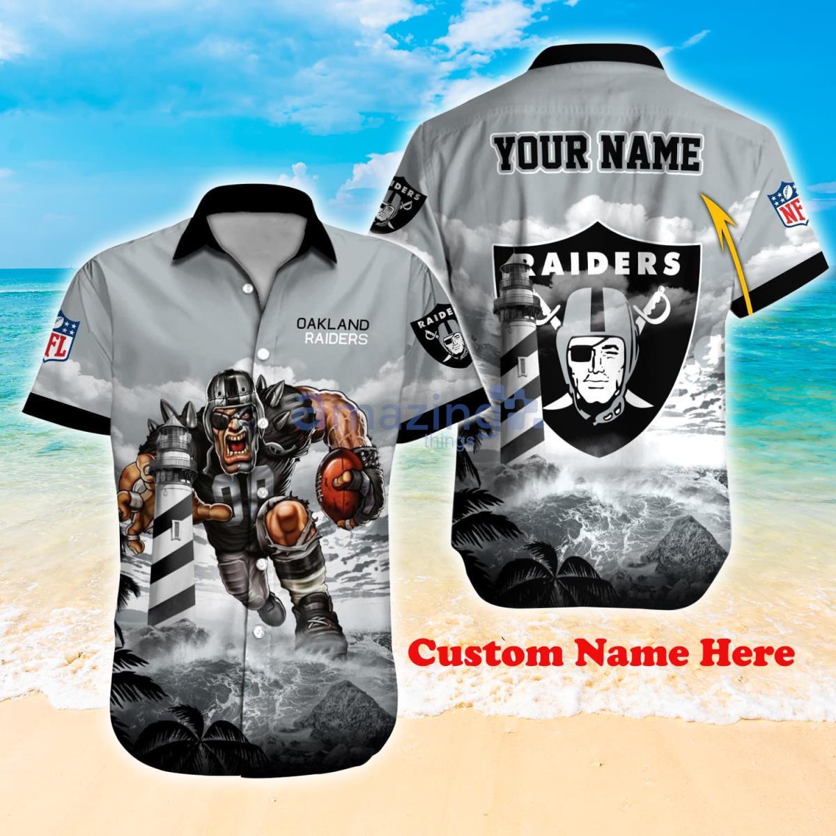 Oakland Raiders NFL Summer Customized Hawaiian Shirt