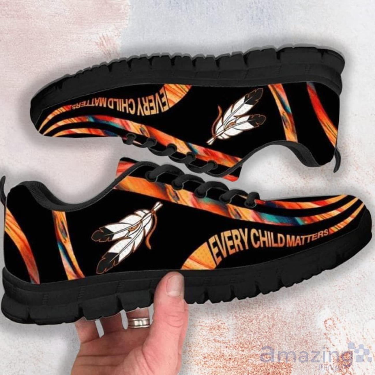 Leather Every Child Matter Casual Running Sneakers Product Photo 1