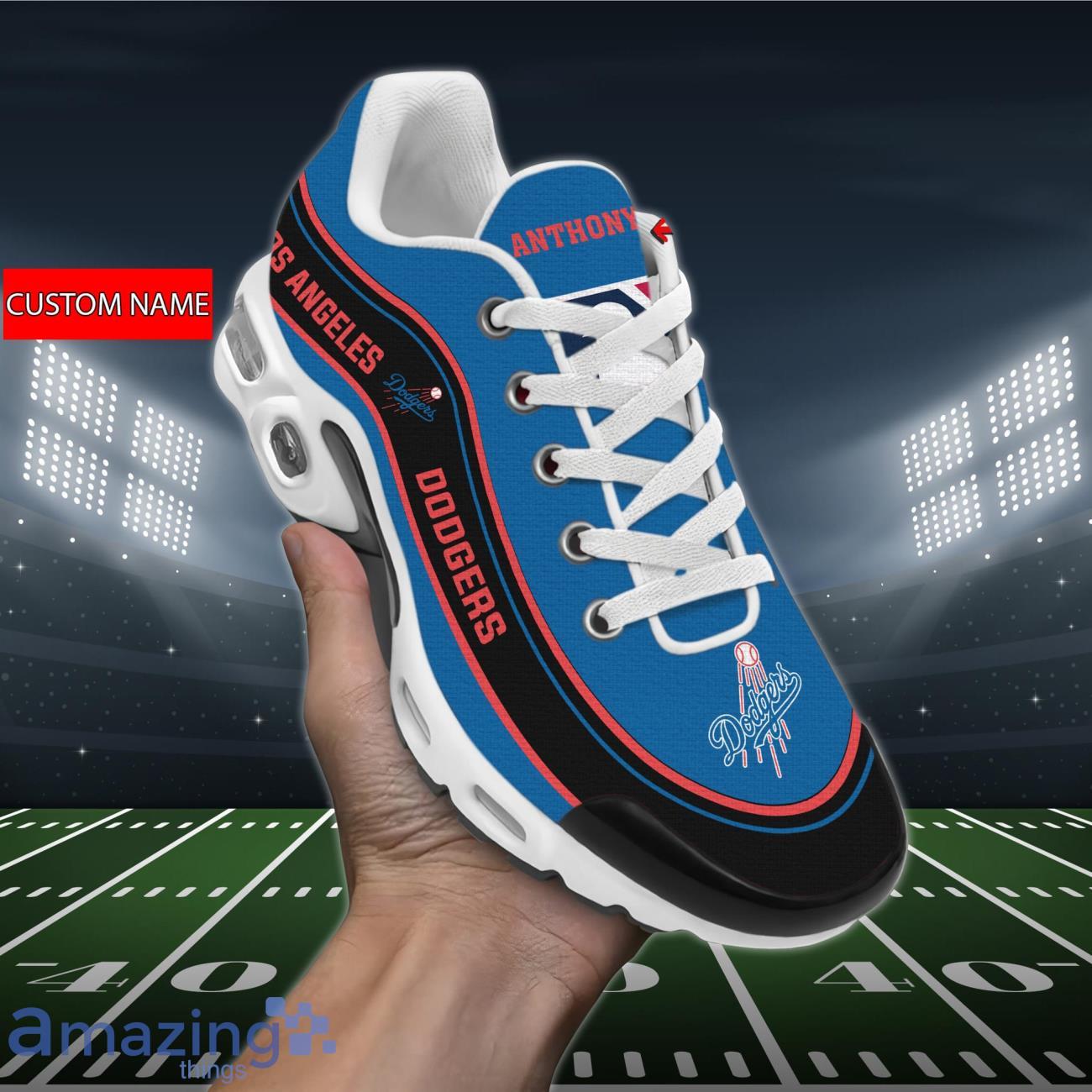 Custom on sale dodgers shoes