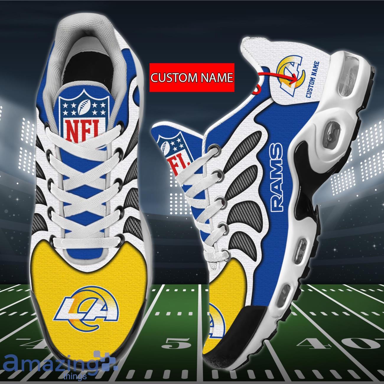 Los Angeles Rams Football Air Mesh Running Shoes Sport Team For Men And  Women