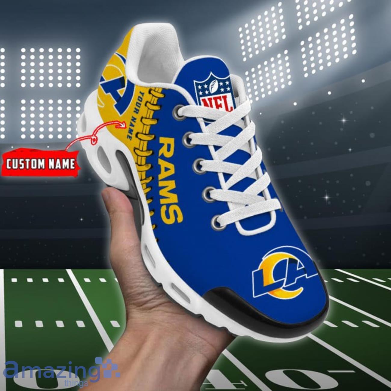 Los Angeles Rams Custom Name Air Jordan 11 Sneaker Shoes For Sport