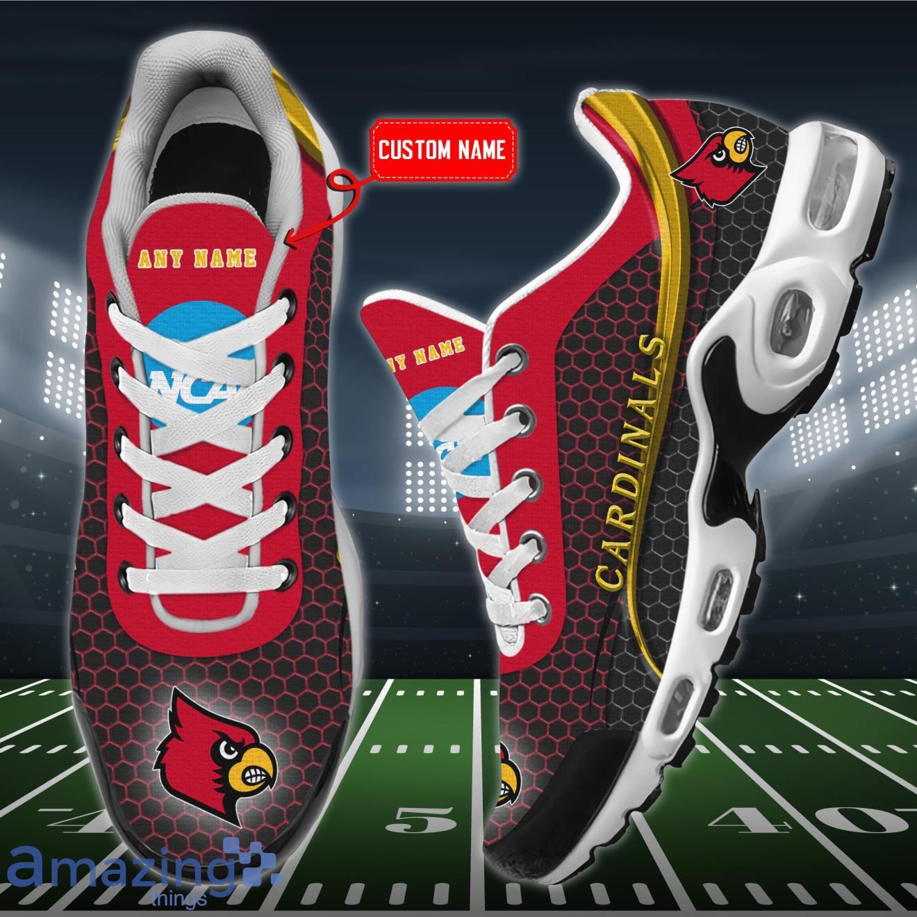 Louisville Cardinals NCAA Premium Air Cushion Sport Shoes Custom Name