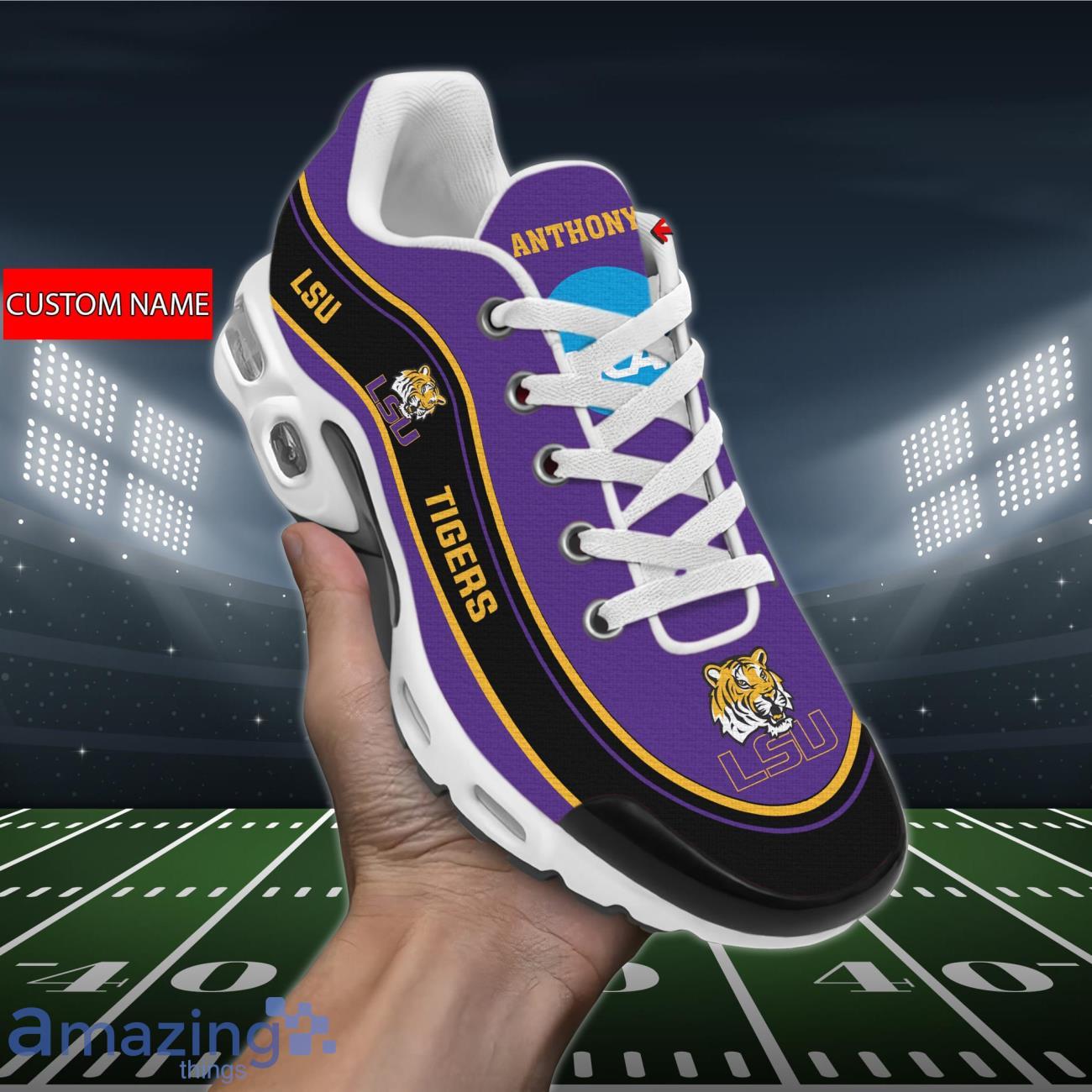 LSU Tigers NCAA Air Cushion Sports Shoes Custom Name For Fans Product Photo 1