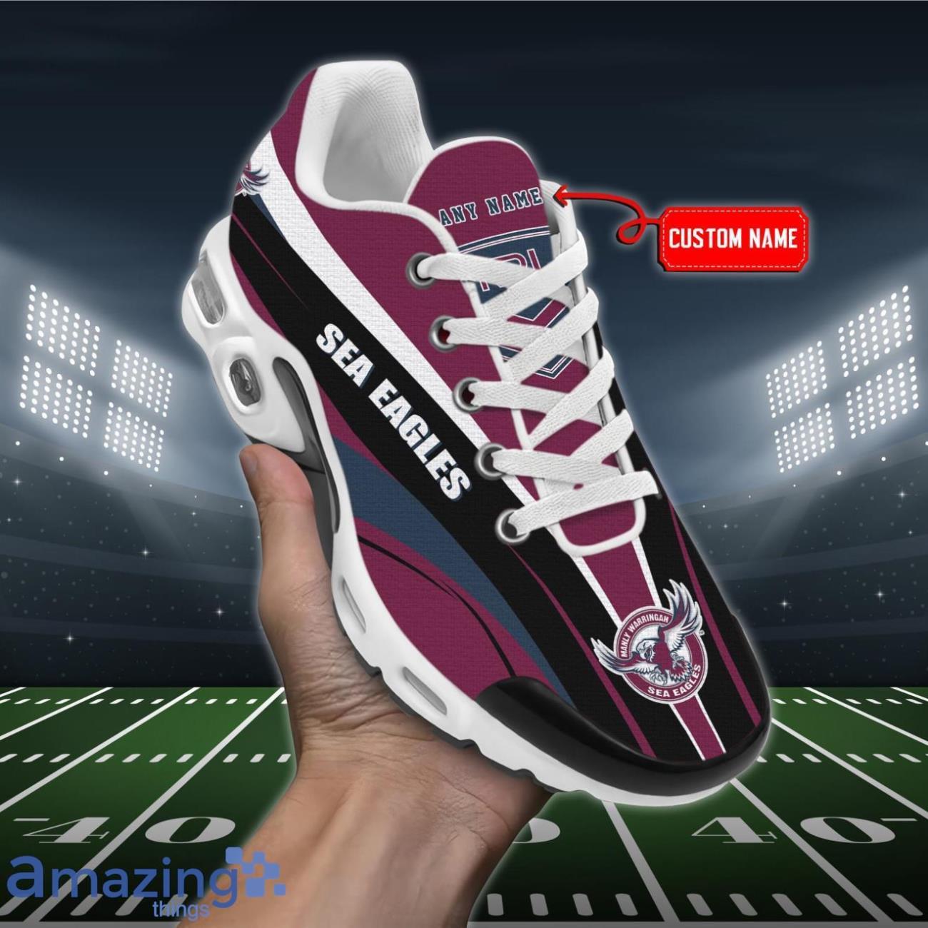 Manly Warringah Sea Eagles Premium Air Cushion Sport Shoes Custom Name For Real Fans Product Photo 1