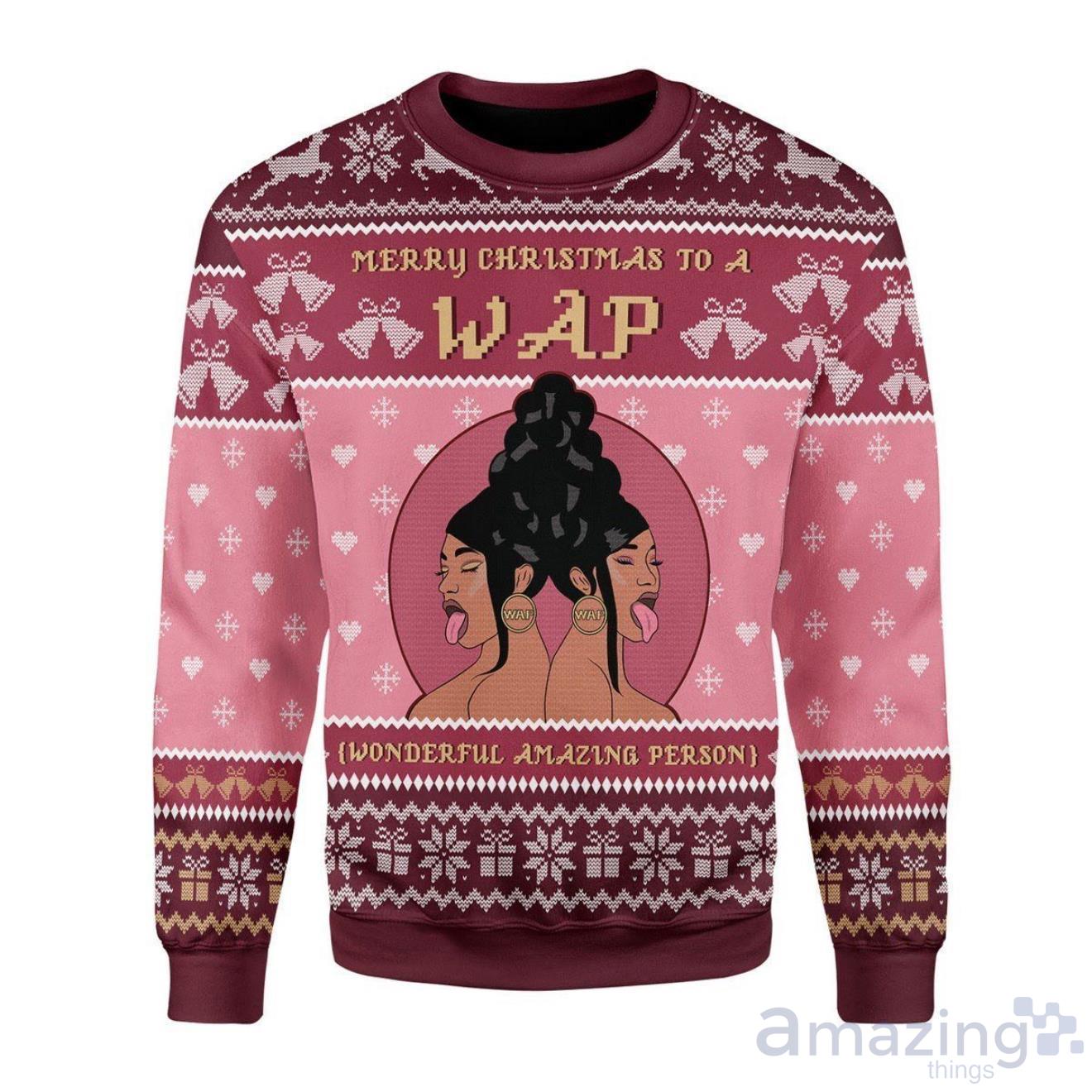 Merry Christmas To A Wap Ugly Sweater For Christmas Product Photo 1