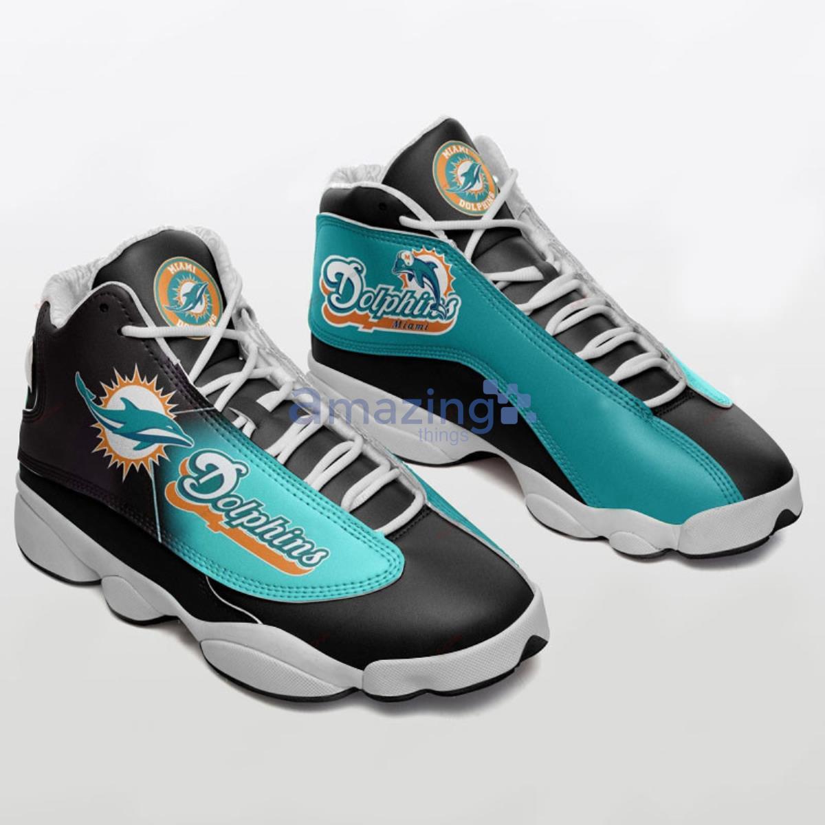 Miami Dolphins Air Jordan 13 Shoes Running Casual Sneakers