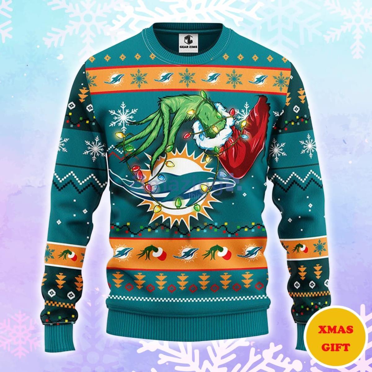 Ugly Sweater Miami Dolphins Grinch Miami Dolphins Gift