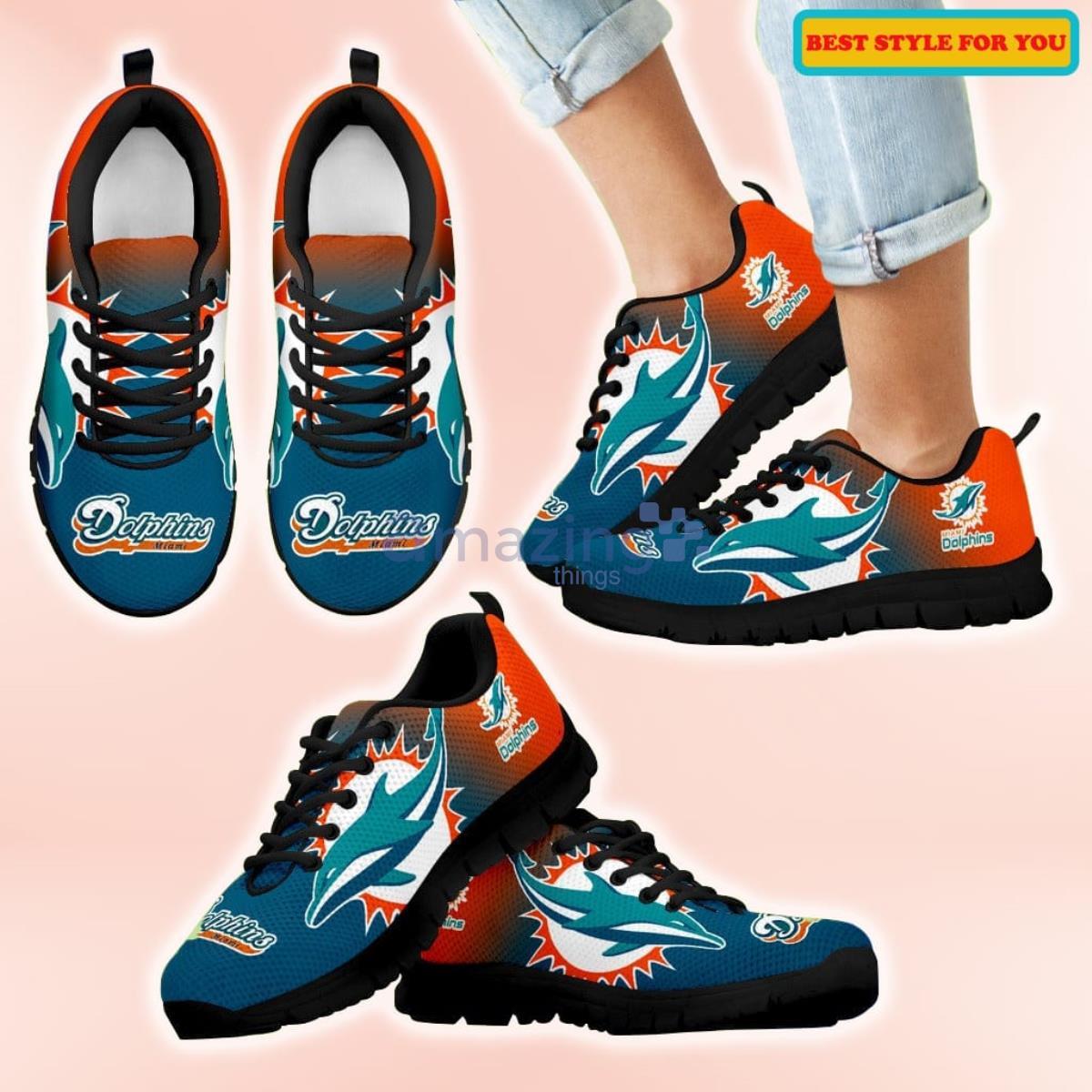 Miami Dolphins Special Unofficial Casual Sneakers For Sport Fans Product Photo 1
