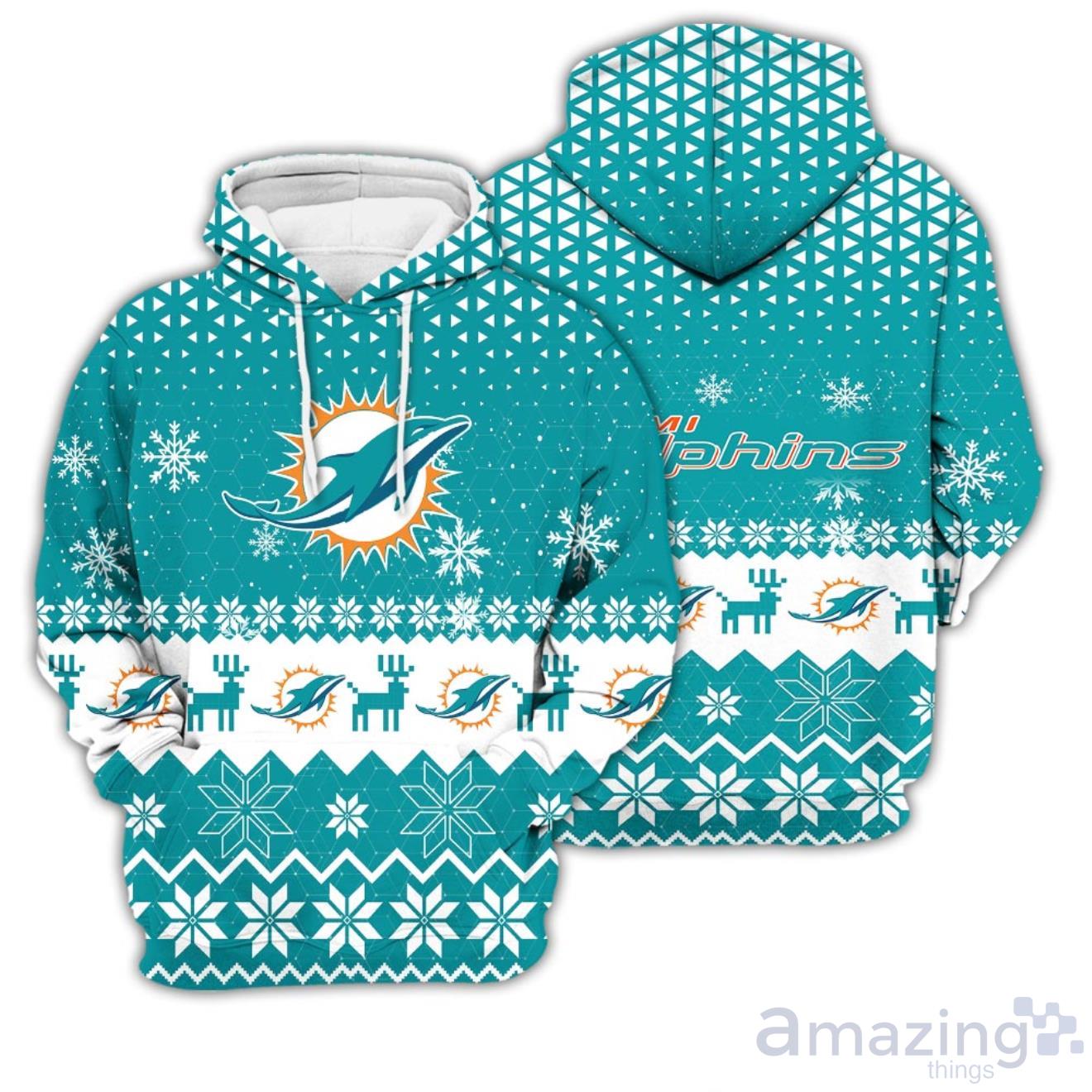 Miami Dolphins Sport Fans 3D Sweater Christmas Gift