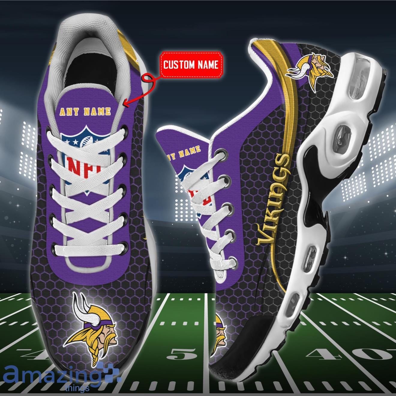 Minnesota Vikings NFL Premium Air Cushion Sport Shoes Custom Name