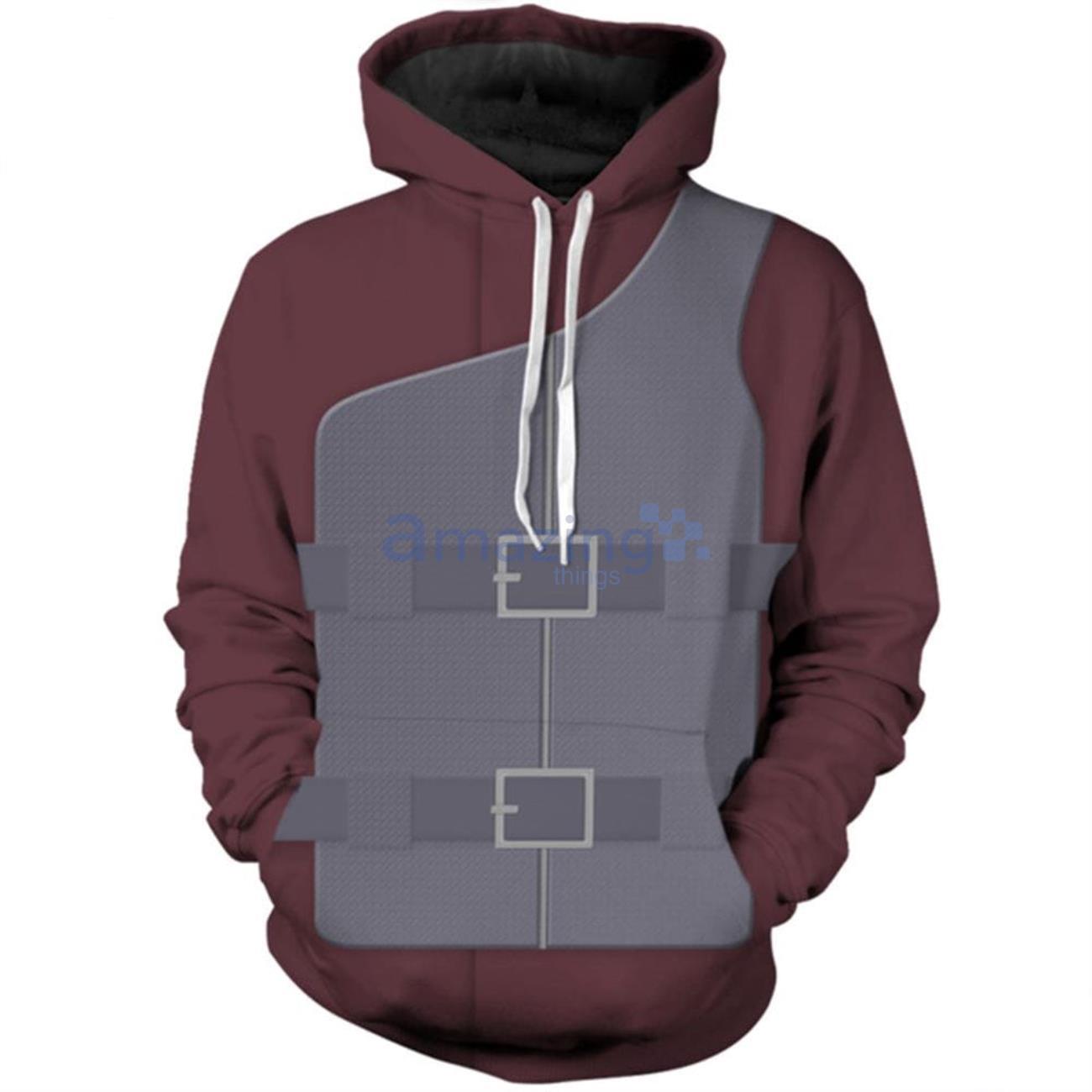 Naruto Shippuden Gaara Pollover 3D Hoodie Product Photo 1
