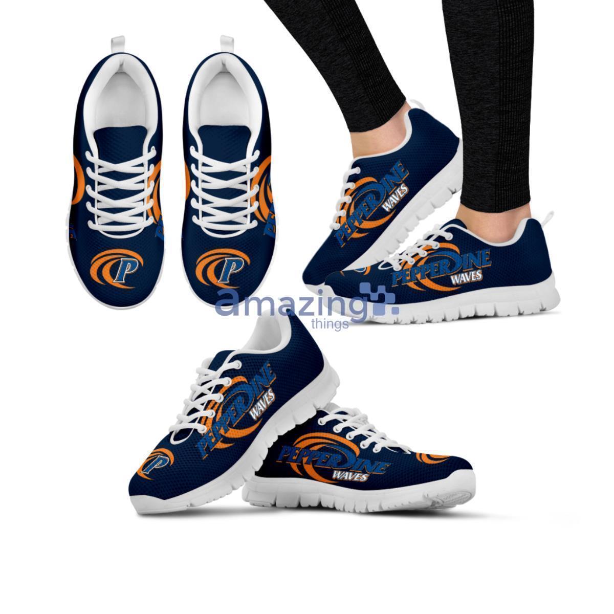 NCAA Pepperdine Waves Casual Running Sneakers For Sport Fans image NCAA Pepperdine Waves Casual Running Sneakers For Sport Fans Product Photo 2