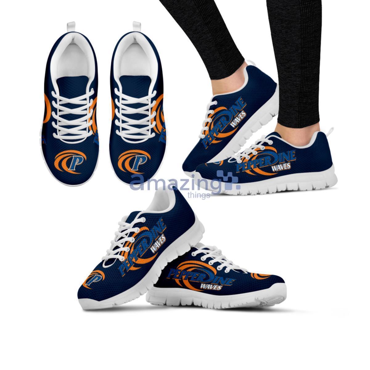 NCAA Pepperdine Waves Casual Sneakers For Sport Fans image NCAA Pepperdine Waves Casual Sneakers For Sport Fans Product Photo 2