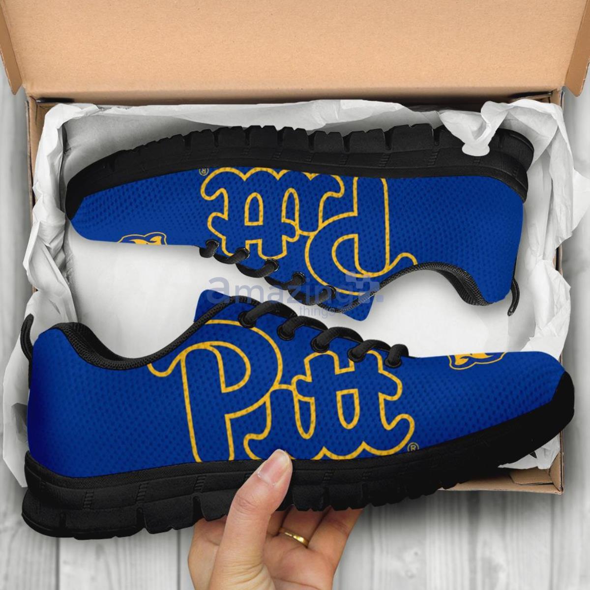 NCAA Pittsburgh Panthers Casual Sneakers For Men Women Fans image NCAA Pittsburgh Panthers Casual Sneakers For Men Women Fans Product Photo 2
