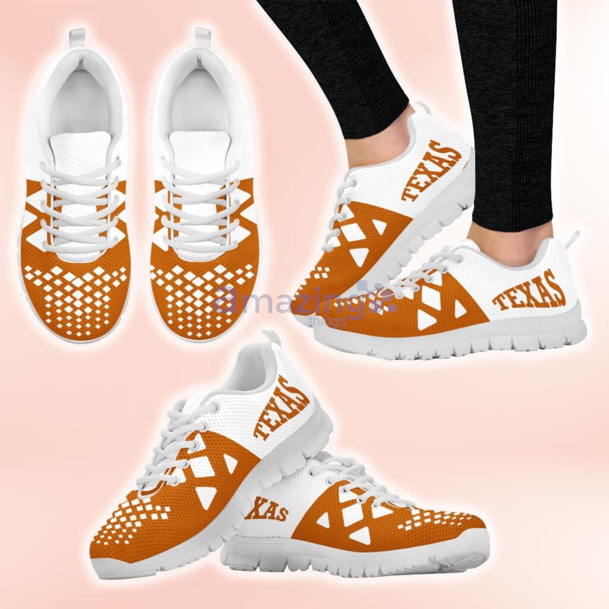 NCAA Texas Longhorns Casual Sneakers For Men Women Fans Product Photo 1
