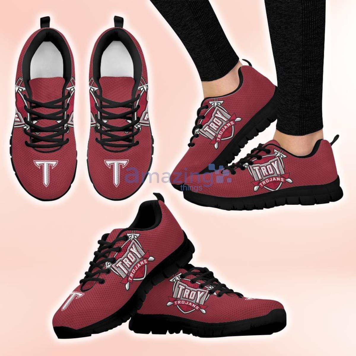 NCAA Troy Trojans Casual Sneakers For Sport Fans Product Photo 1