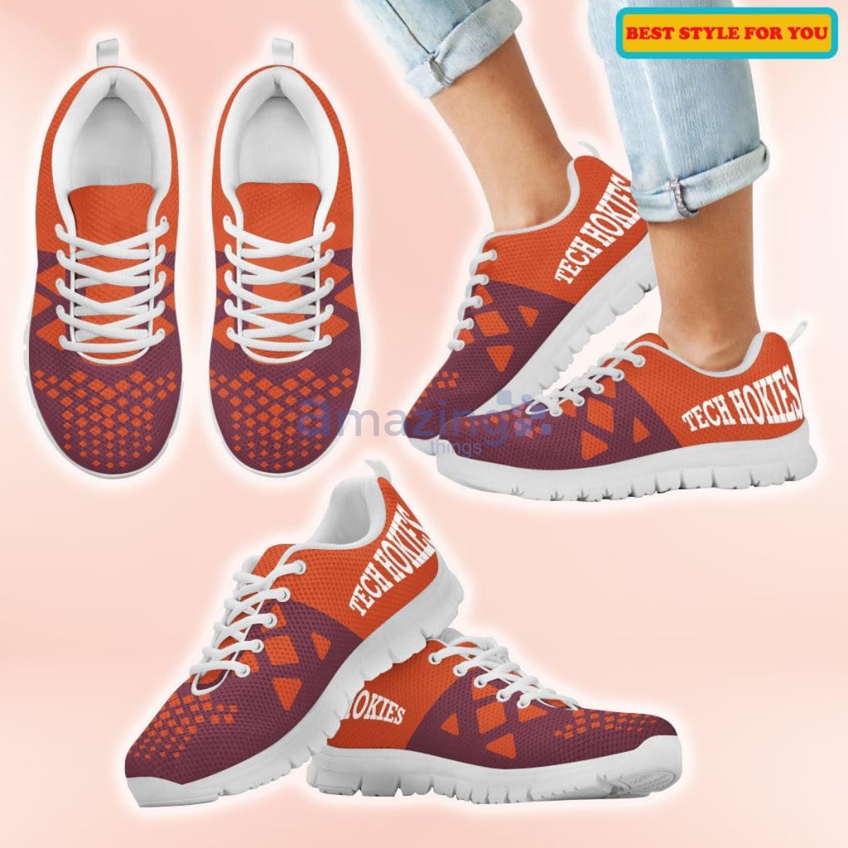 NCAA Virginia Tech Hokies Casual Sneakers For Sport Fans Product Photo 1