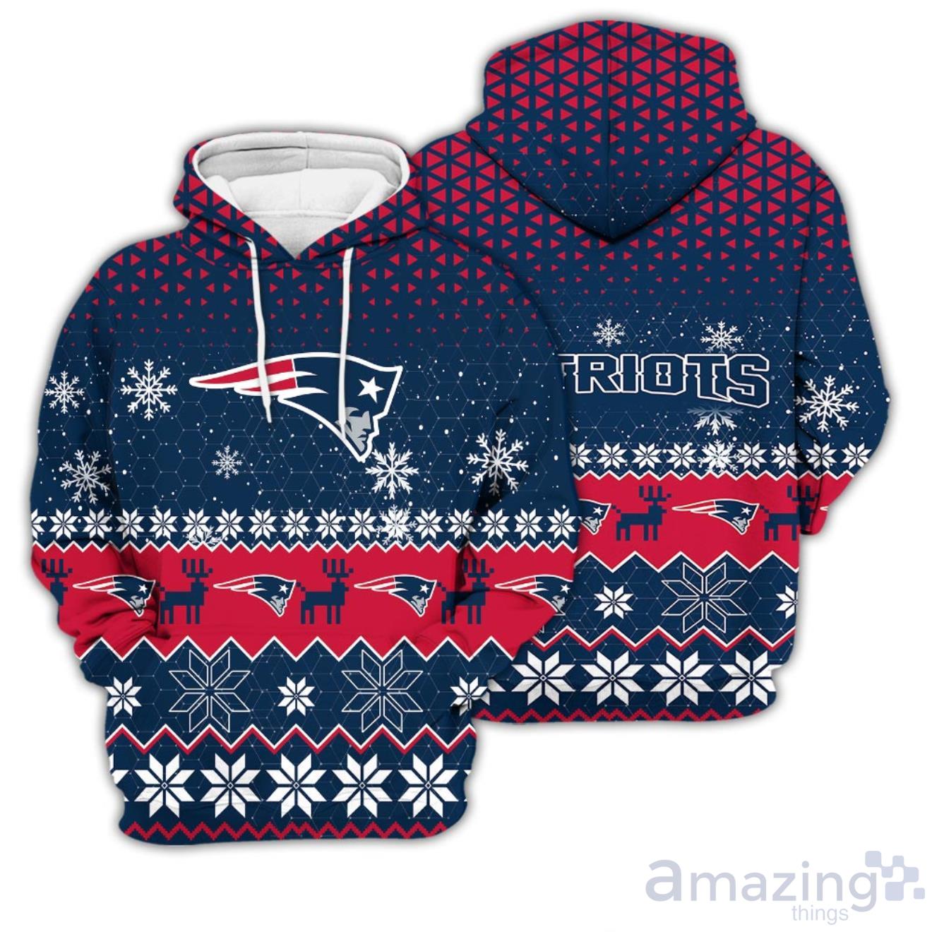 New England Patriots Sports 3D Hoodie Christmas Sweater