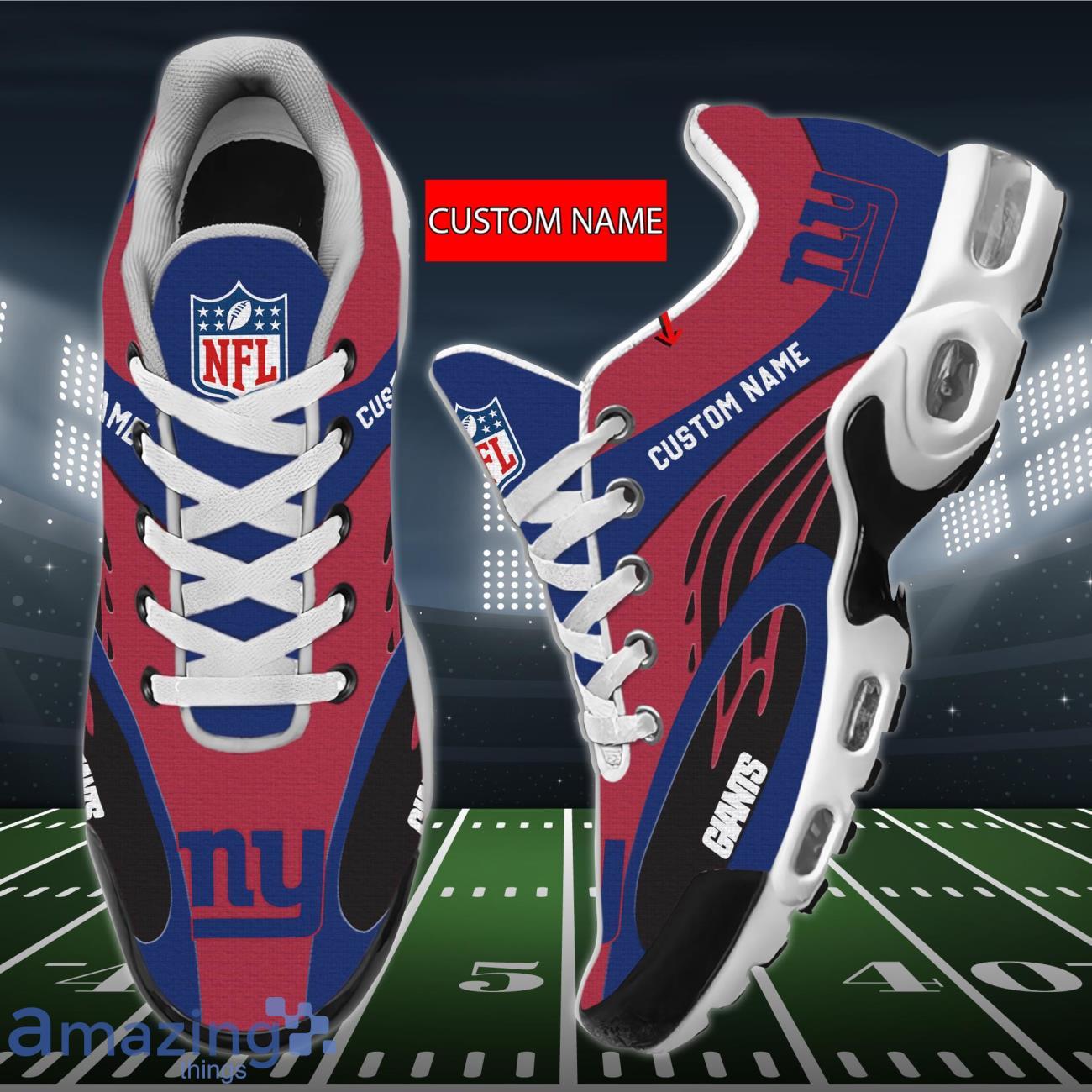 New York Giants NFL 3D Air Cushion Sports Shoes Custom Name Product Photo 1