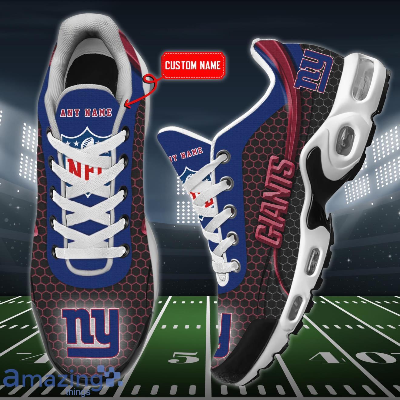 New York Giants NFL Team Luxury Brand Sneakers Custom Name Air