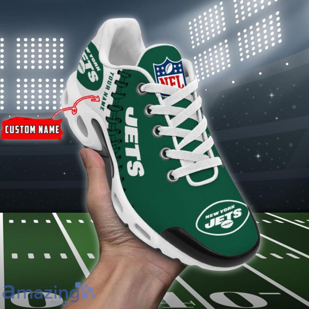New York Jets NFL Air Cushion Sports Shoes Custom Name For Men Women Product Photo 1